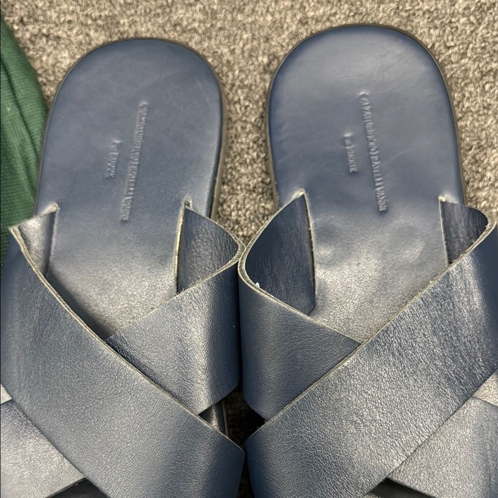 Other NWT Fratelli vanni for rijoux leather Blue Sandals 9 EU 42 Size US 9 / IT 39 - 3 Thumbnail