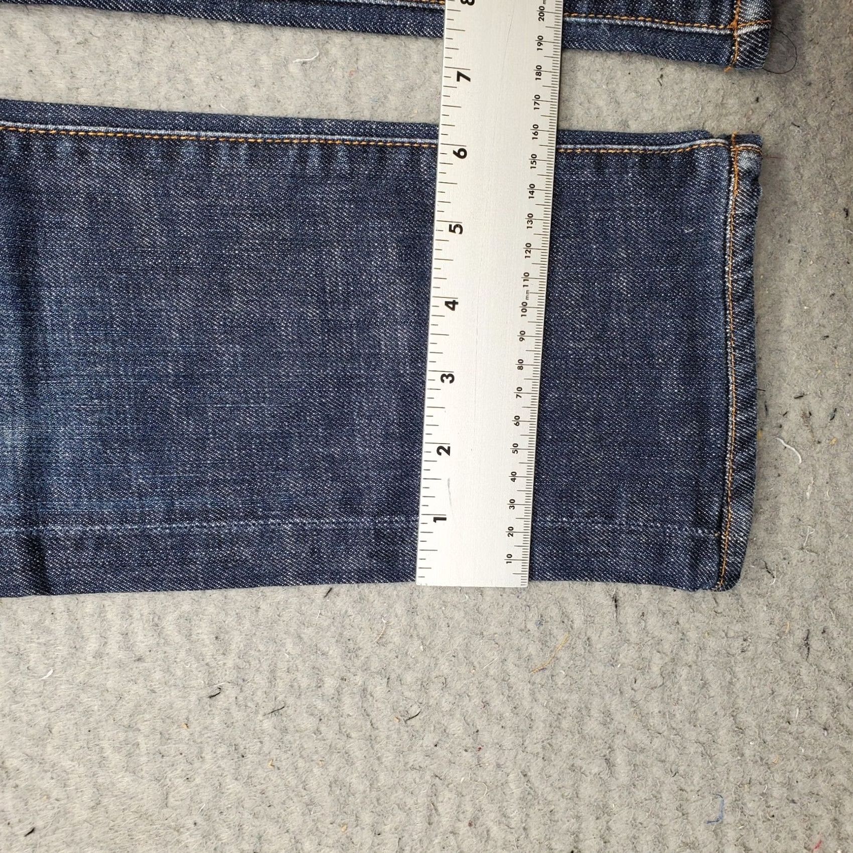 Citizens Of Humanity Citizens of Humanity Elson Jeans Womens 24 Blue Stretch High Rise Straight Leg Jeans Size 42" / US 20 - 5 Thumbnail