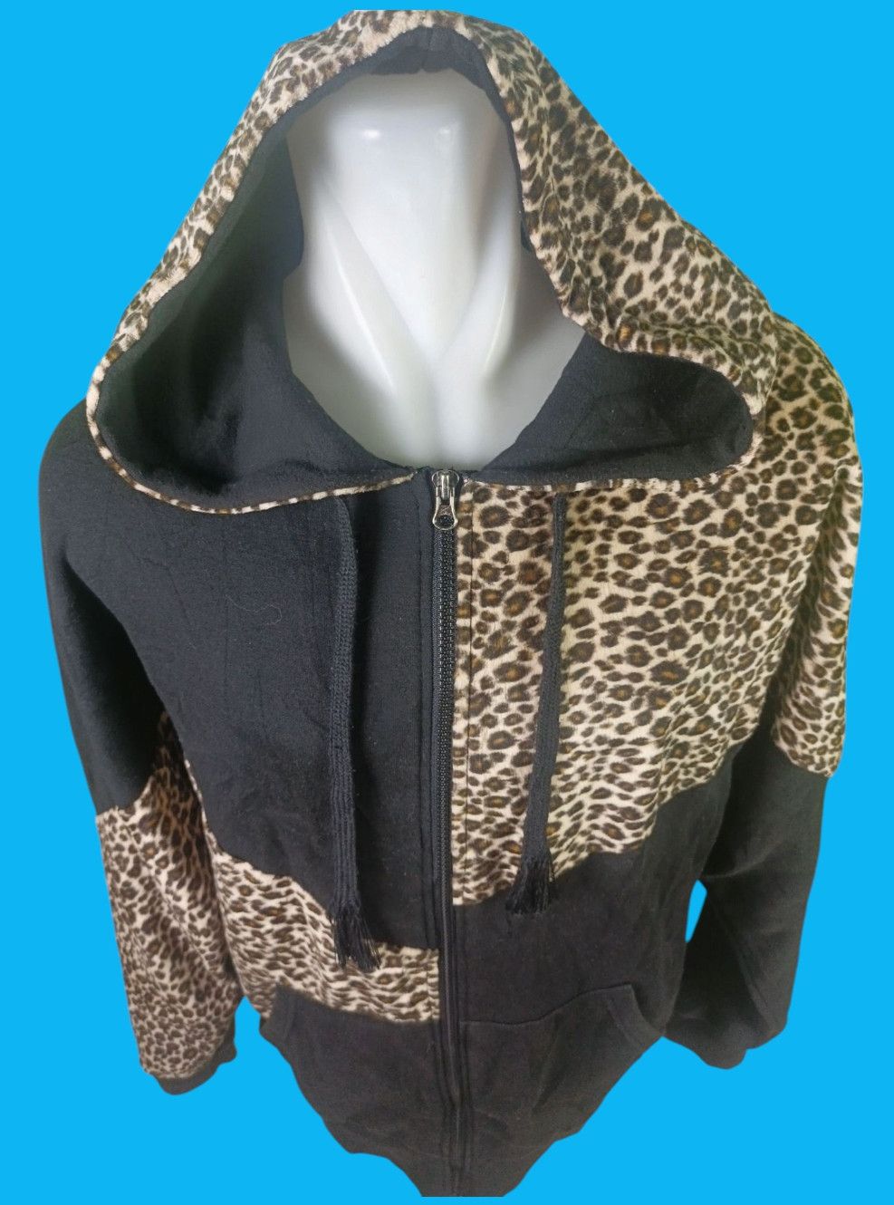 Beauty Beast × Hysteric Glamour × Japanese Brand Leopard Batwing Zip Hoodie if6was9 LGB style "No Tags" Size US XL / EU 56 / 4 - 2 Thumbnail