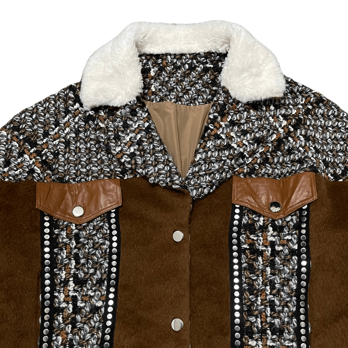 Handmade Japanese Brand Knit Mohair Coat Jacket Cropped Size L / US 10 / IT 46 - 2 Thumbnail