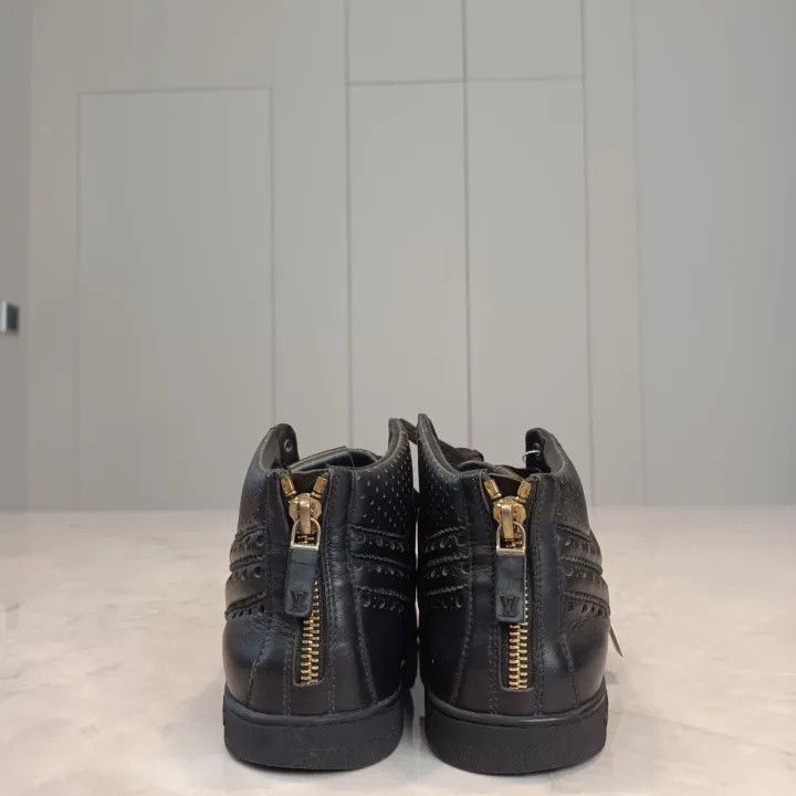 Louis Vuitton Louis Vuitton High-Top Casual Boots in Black -2508 Size US 5 / EU 37 - 3 Thumbnail