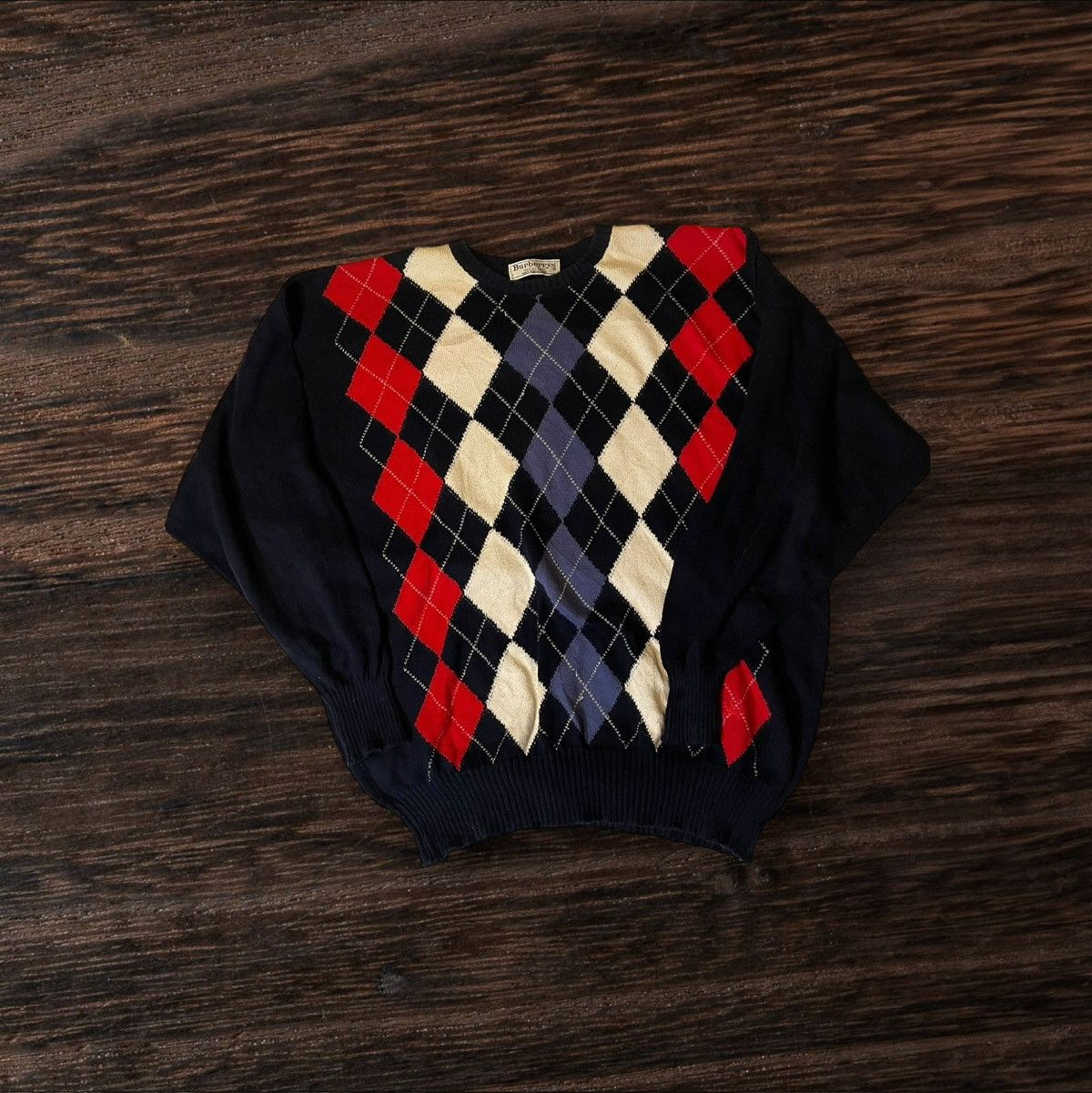 Burberry Vintage Knitwear oversize sweater 90s Size US XL / EU 56 / 4 - 1 Thumbnail