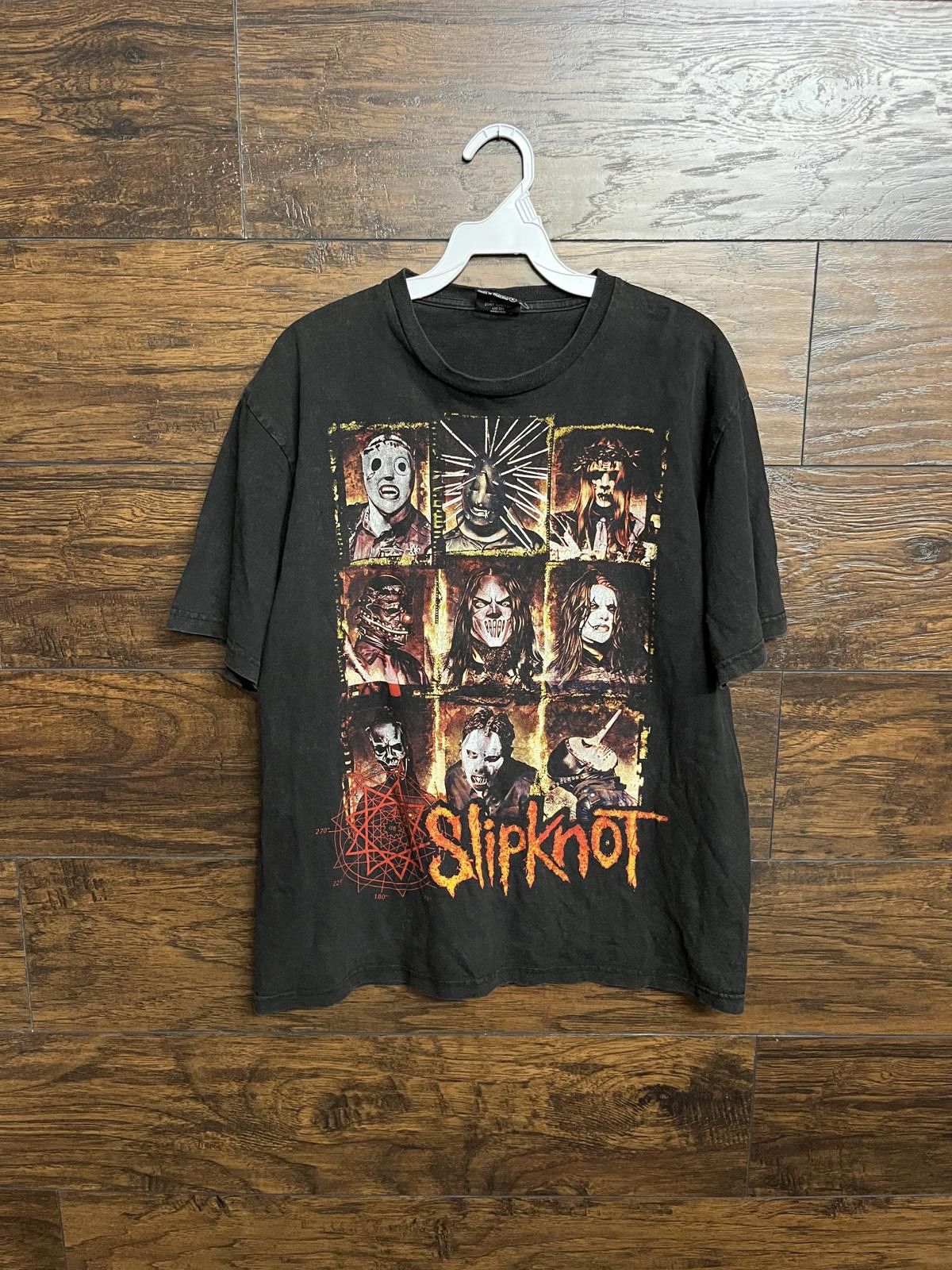 Designer Faded Slipknot T-shirt Band 9 Frames Tee - 2 Sided Size US L / EU 52-54 / 3 - 1 Thumbnail