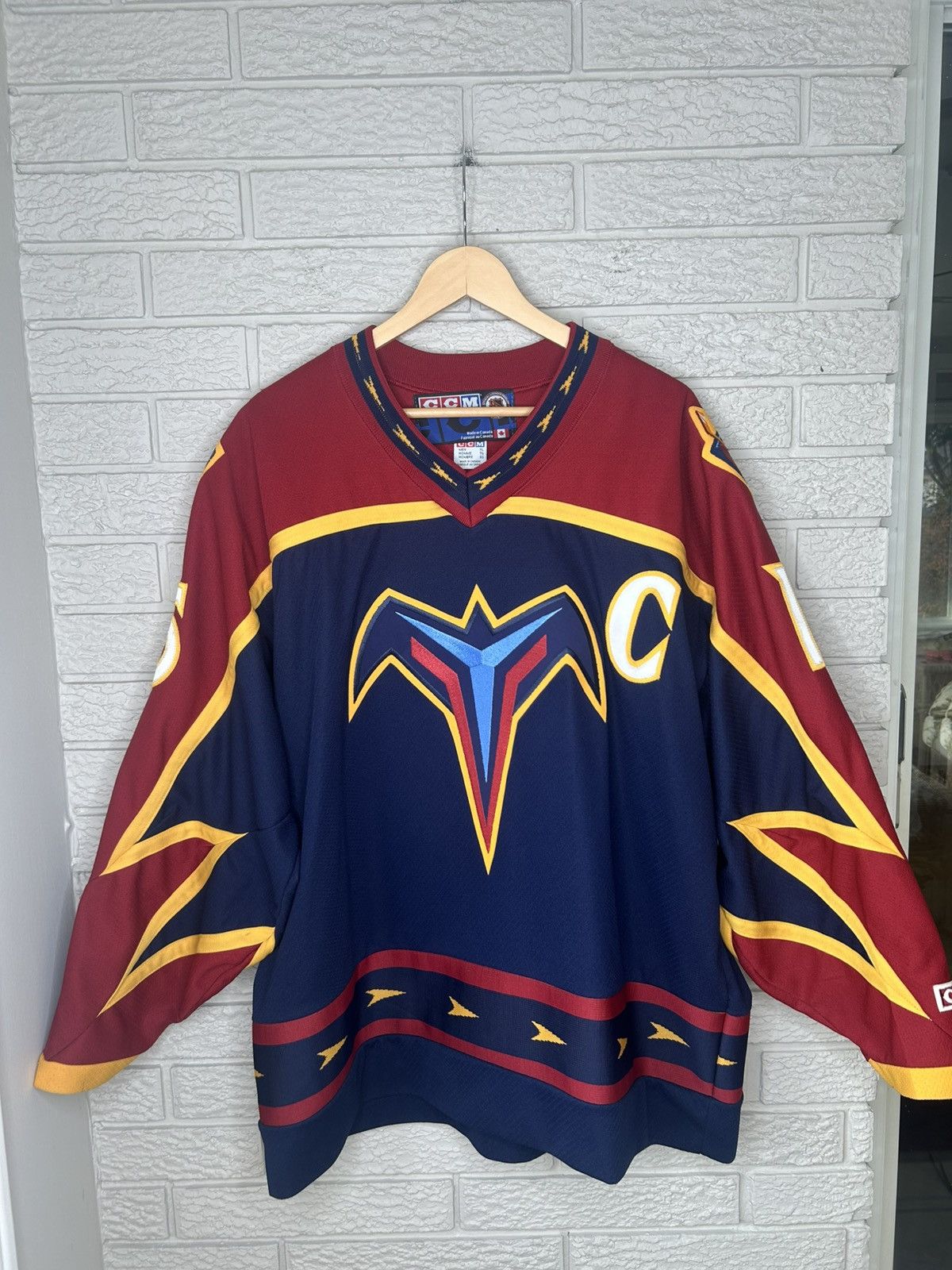 Ccm Vintage CCM Atlanta Thrashers Dany Heatley NHL Jersey Size US XL / EU 56 / 4 - 8 Thumbnail