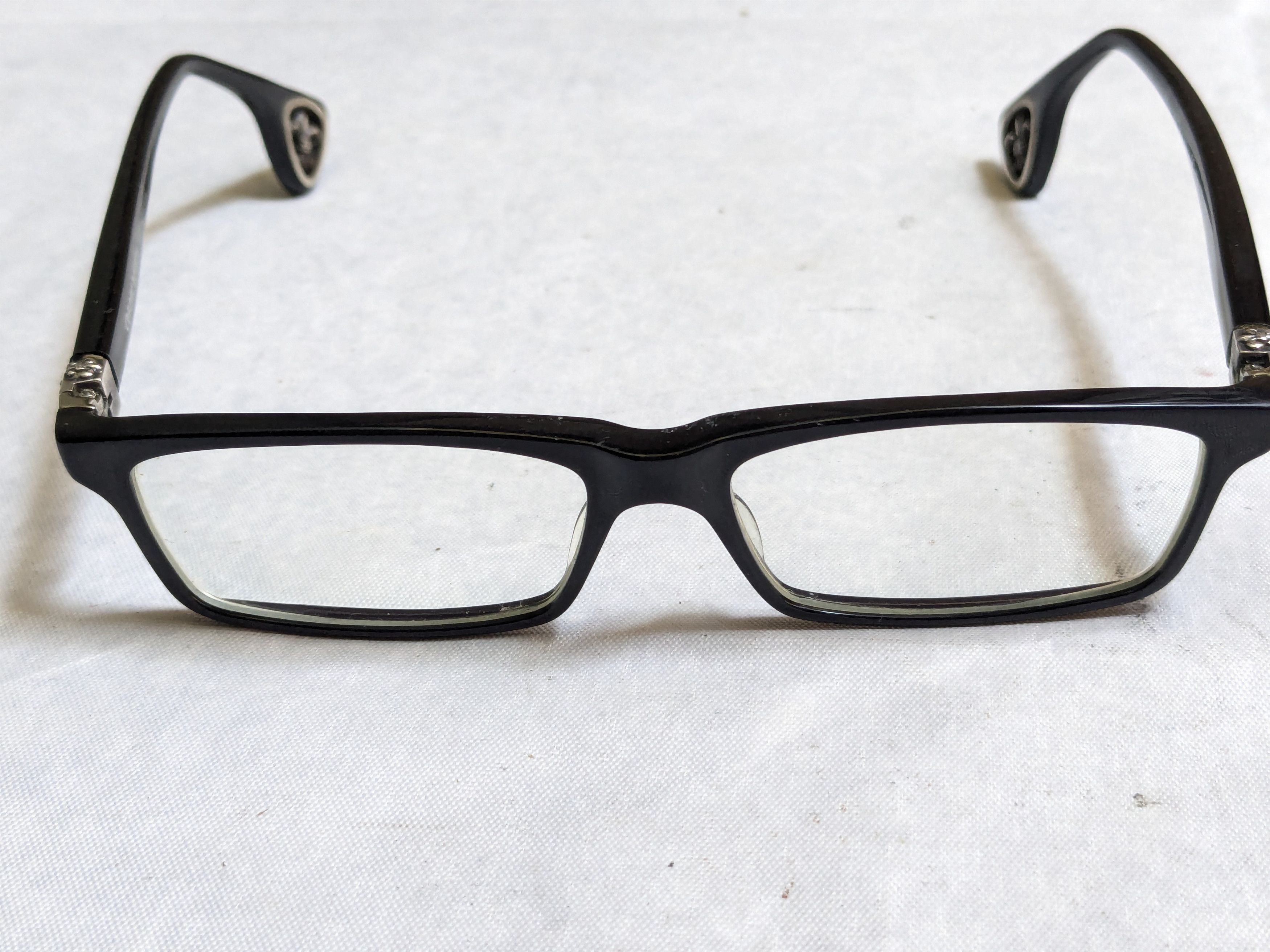 Chrome Hearts Chrome Hearts Jablome Glasses Black Sterling Silver Cross Size ONE SIZE - 4 Thumbnail