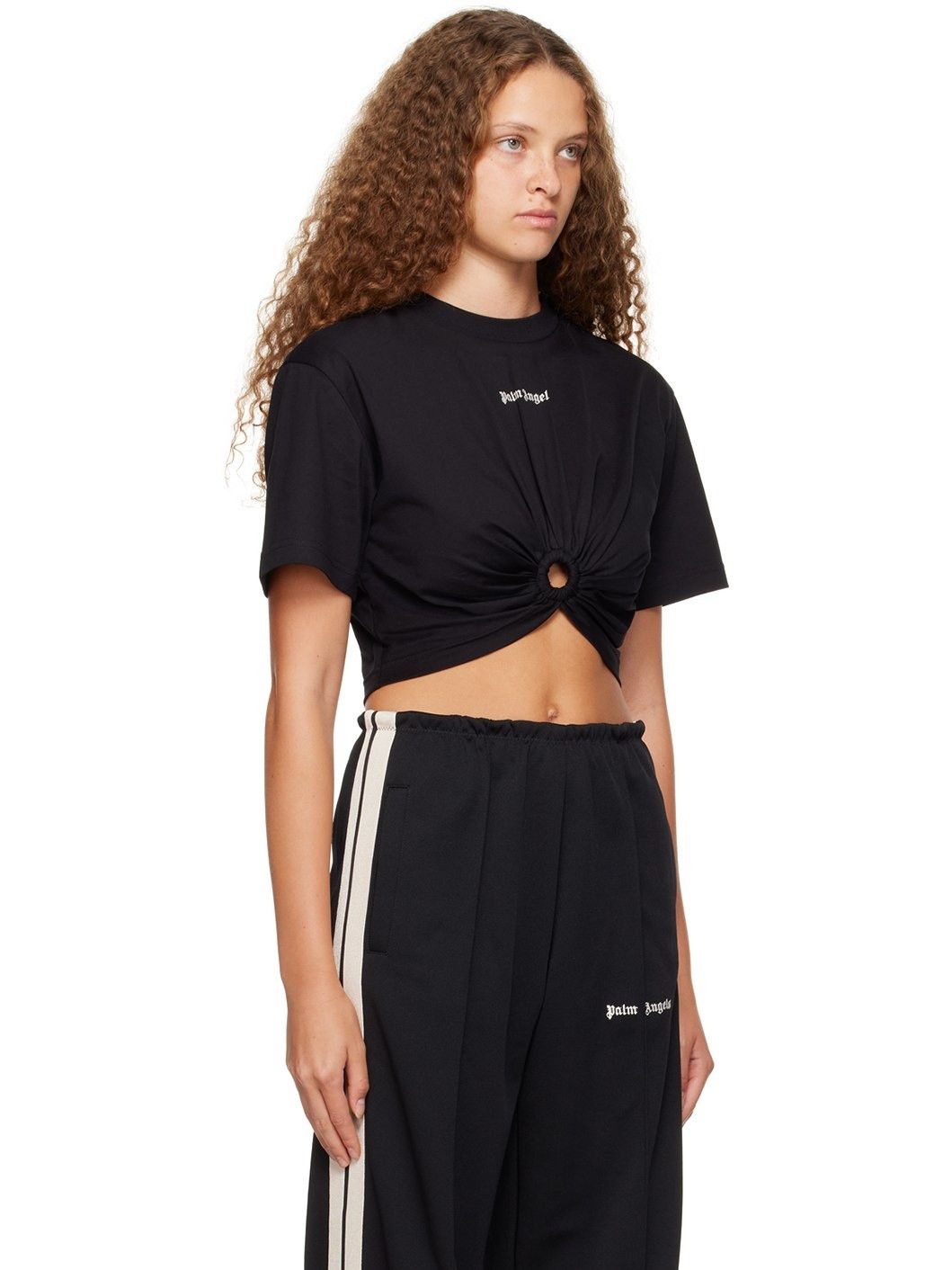Palm Angels o1y1225 Crop Top in Black Size XS / US 0-2 / IT 36-38 - 2 Thumbnail