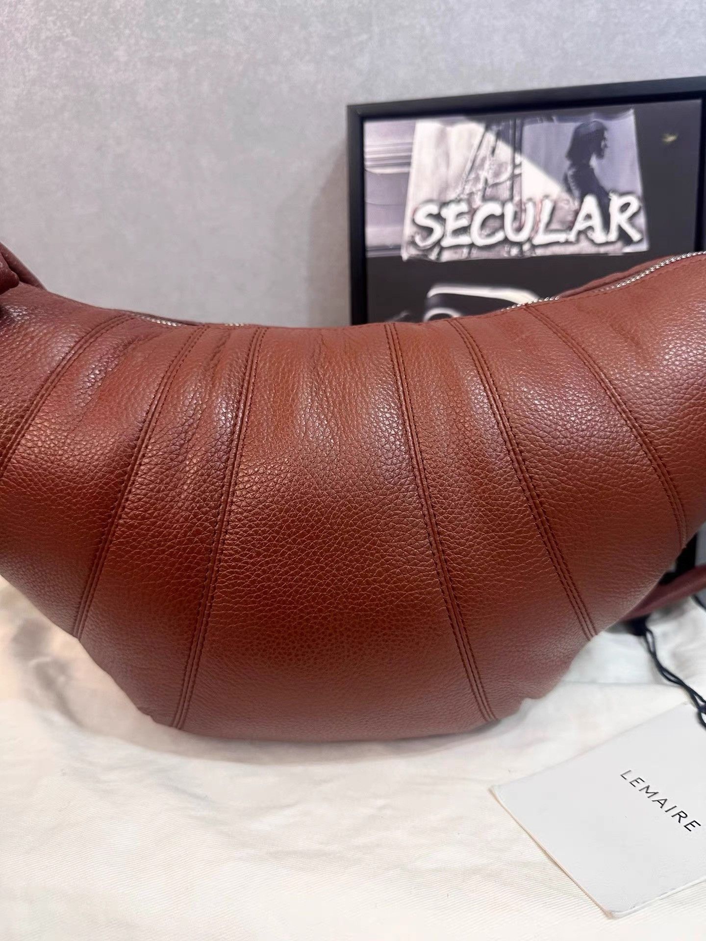 Lemaire Lemaire Brick Red Medium Croissant Bag K34 Size ONE SIZE - 2 Thumbnail