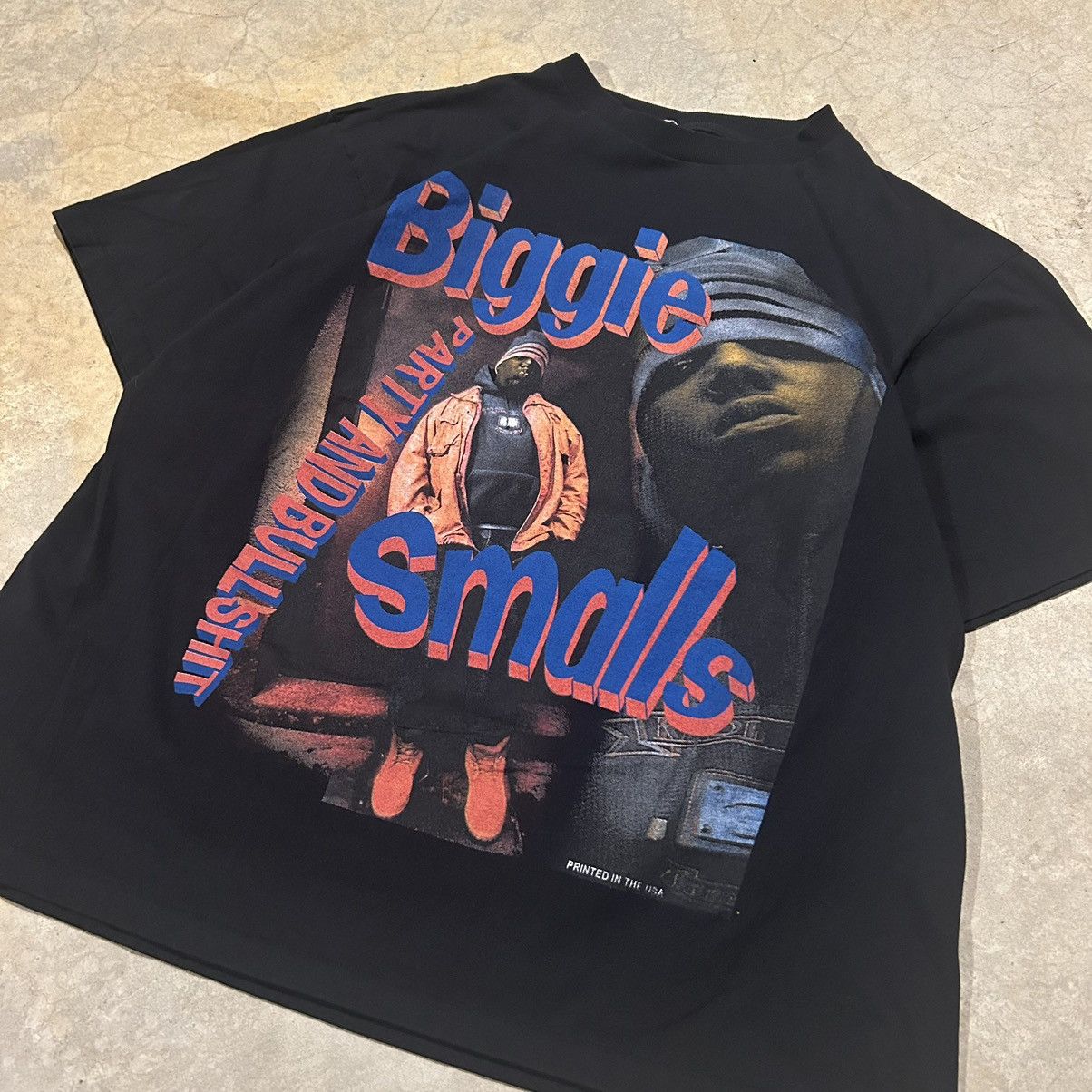 Rap Tees × Vintage Crazy Vintage 90s Biggie Smalls Party and Bullshit Rap Tee Size US XL / EU 56 / 4 - 2 Thumbnail
