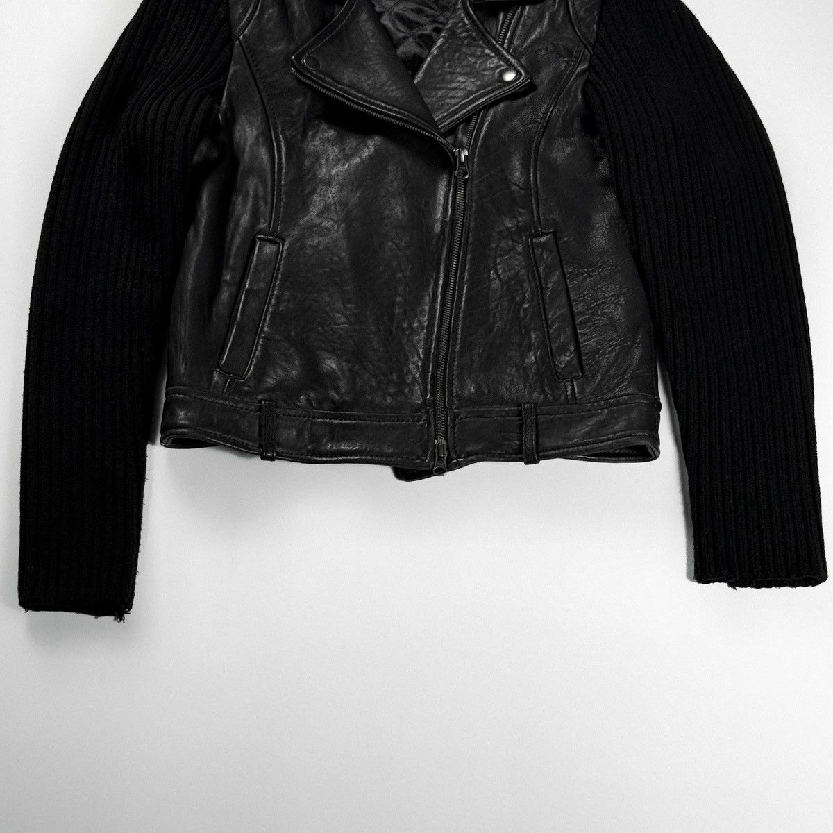 Sandro Sandro Paris Leather Biker Jacket Vintage Size M / US 6-8 / IT 42-44 - 3 Thumbnail