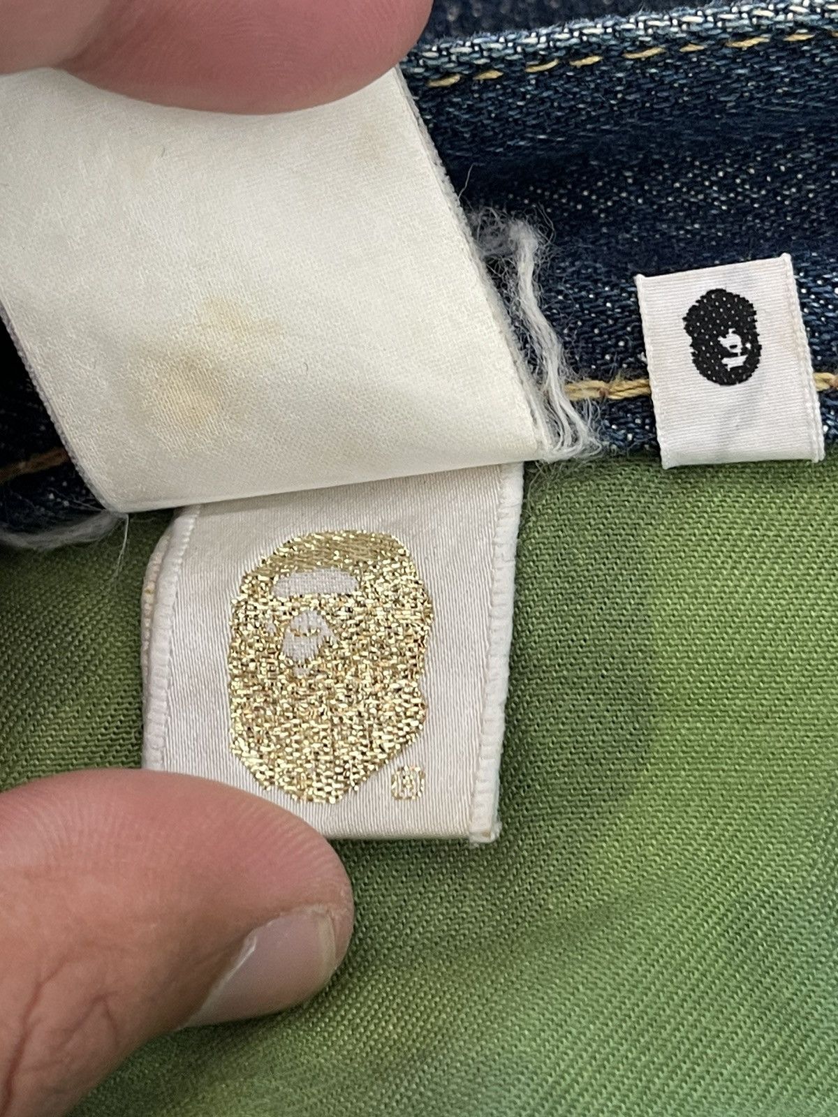Bape Bape Spellout Selvedge Jeans Size 36 A Bathing Ape Classics Size US 36 / EU 52 - 15 Thumbnail