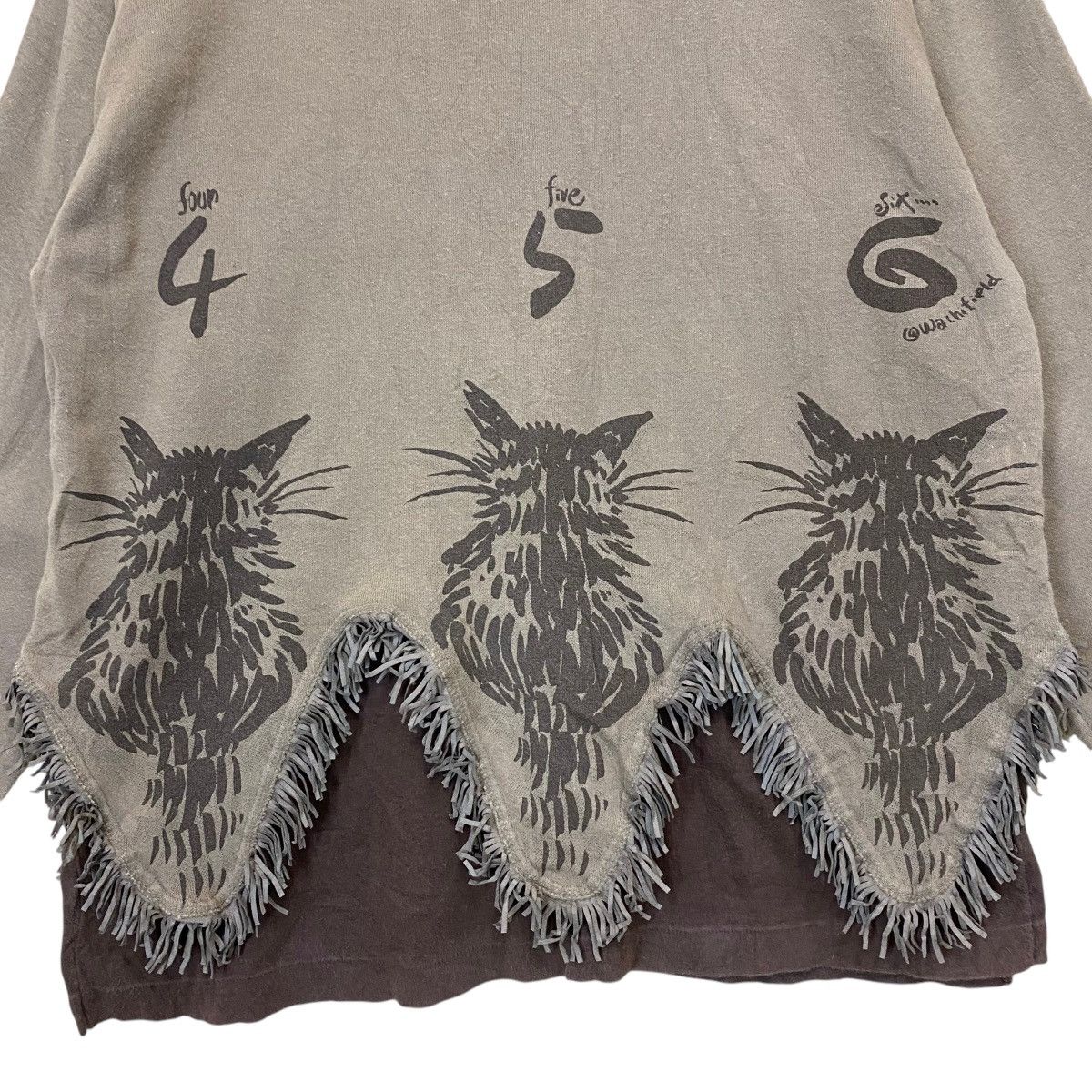 Japanese Brand Wachicfield Catt Big Logo Sweater Size US L / EU 52-54 / 3 - 8 Thumbnail