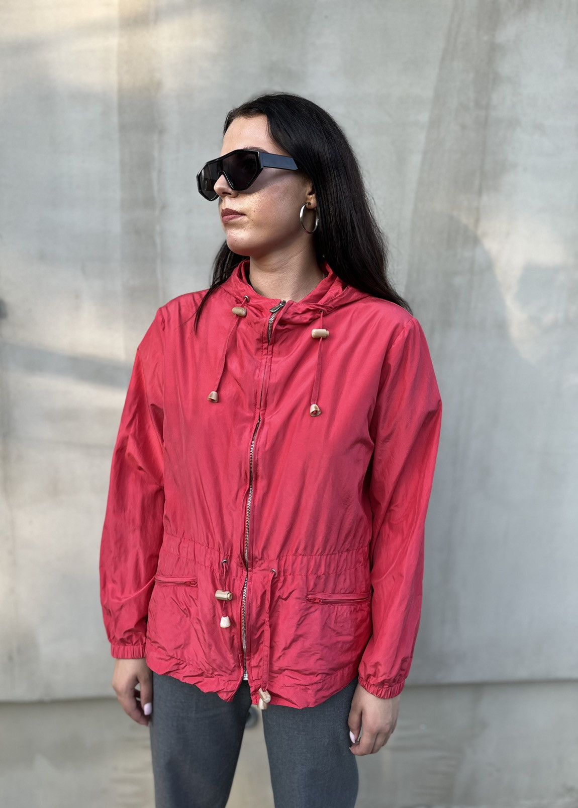 Loro Piana Loro Piana Women Jacket Windbreaker Silk SizeL Made In Italy Size L / US 10 / IT 46 - 1 Thumbnail