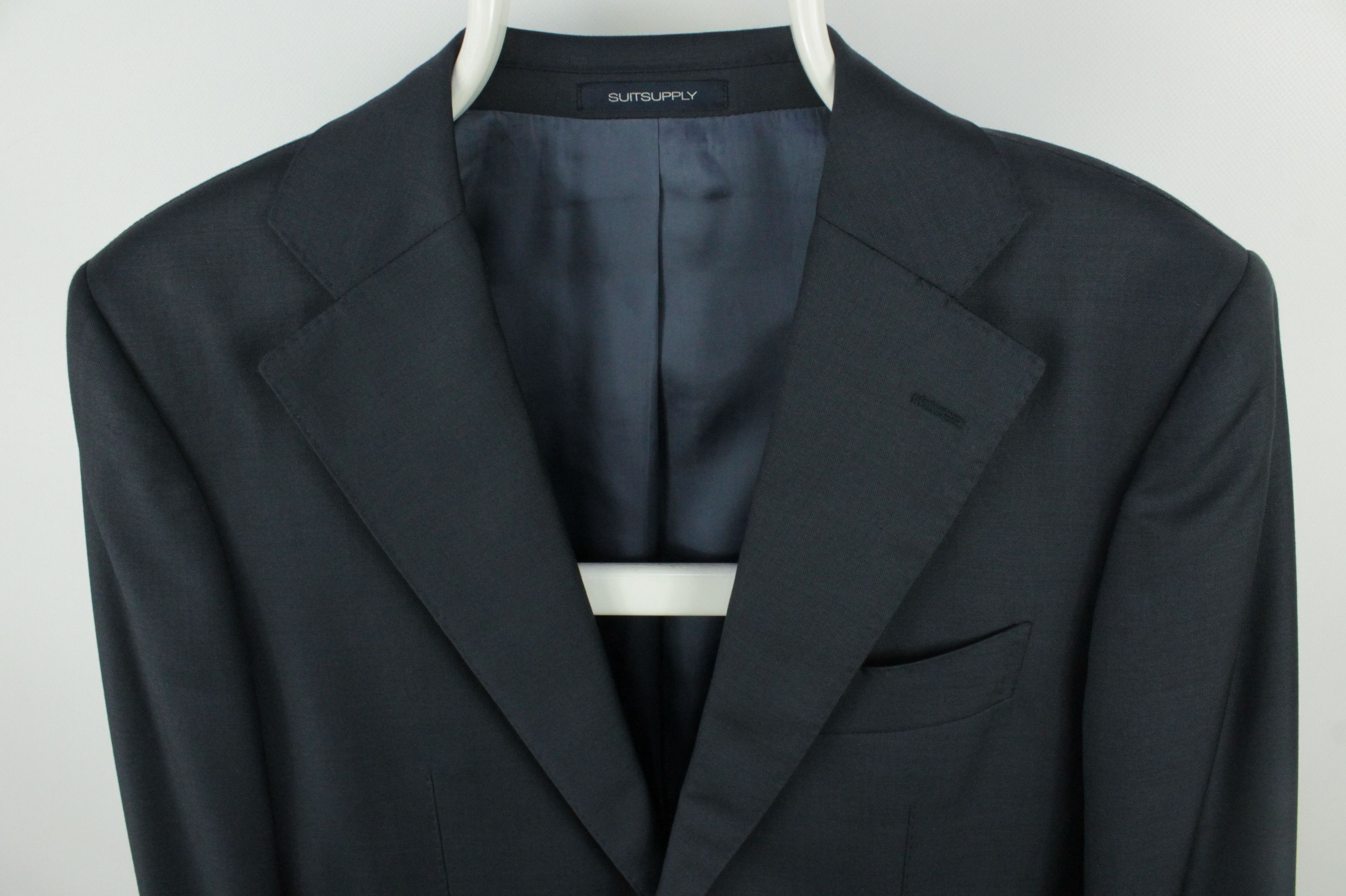 Suitsupply Suitsupply Lazio Single-Breasted Slim Fit Navy Wool Blazer Size US M / EU 48-50 / 2 - 4 Thumbnail