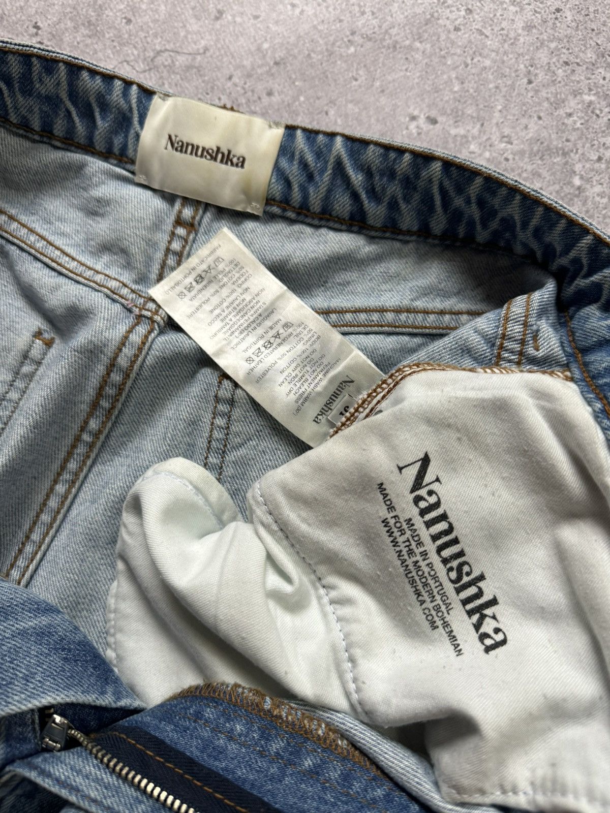 Nanushka Nanushka blue loose baggy jeans Size US 31 - 10 Thumbnail