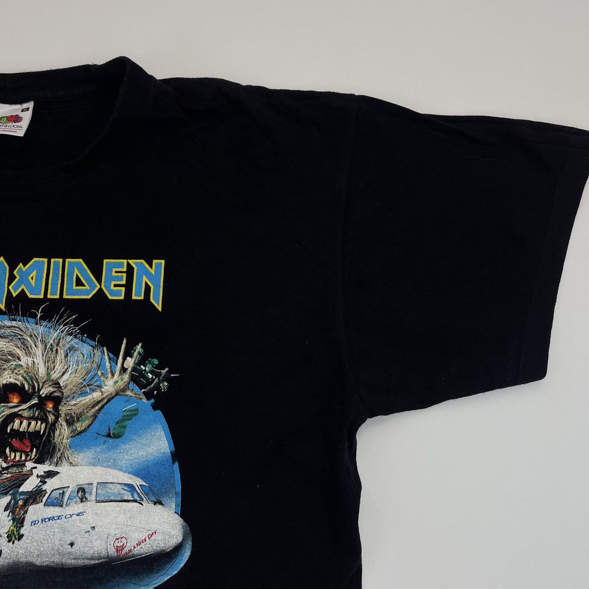 Band Tees × Iron Maiden Iron Maiden 2008 Flight 666 Box Fit Black T Shirt Size US XL / EU 56 / 4 - 4 Thumbnail