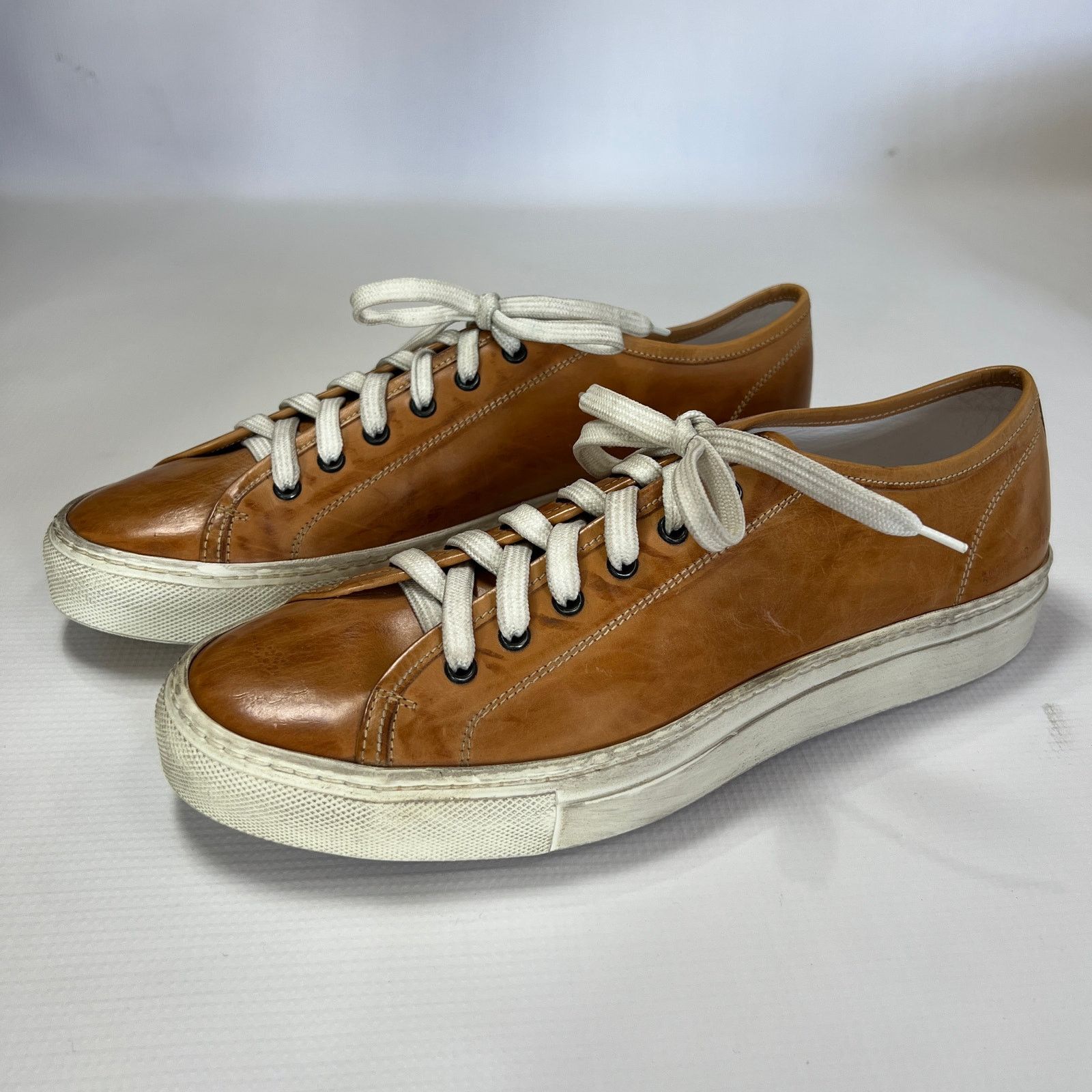 Common Projects Common Projects Tournament Low Tan Polished Leather Italy Size US 9 / EU 42 - 2 Thumbnail