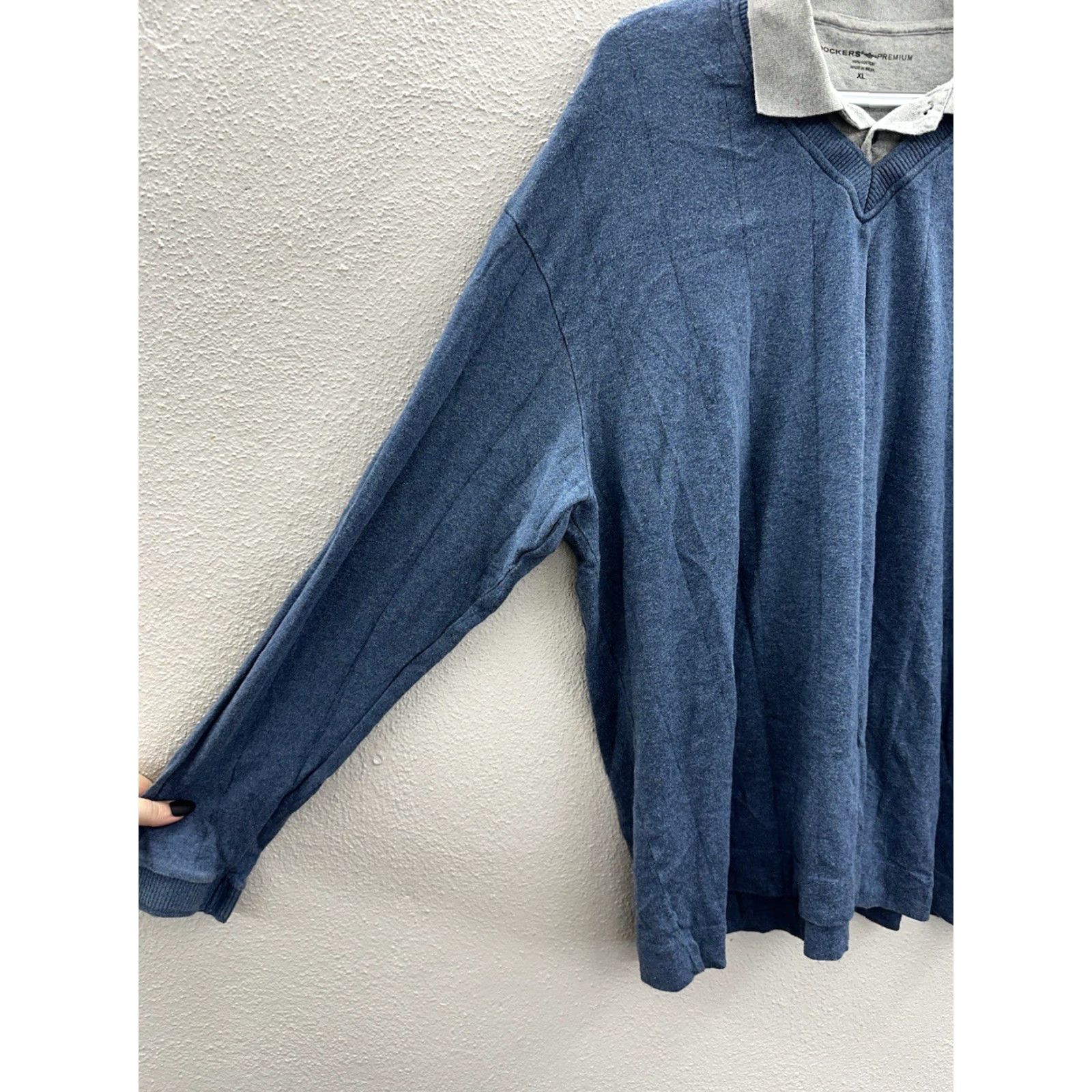 Dockers VINTAGE is not applicable; use no. Dockers Premium Mens Shirt XL Blue Long Sleeve Collar Shirt Mens XL Blue Long Sleeve Dockers Size US XL / EU 56 / 4 - 2 Thumbnail