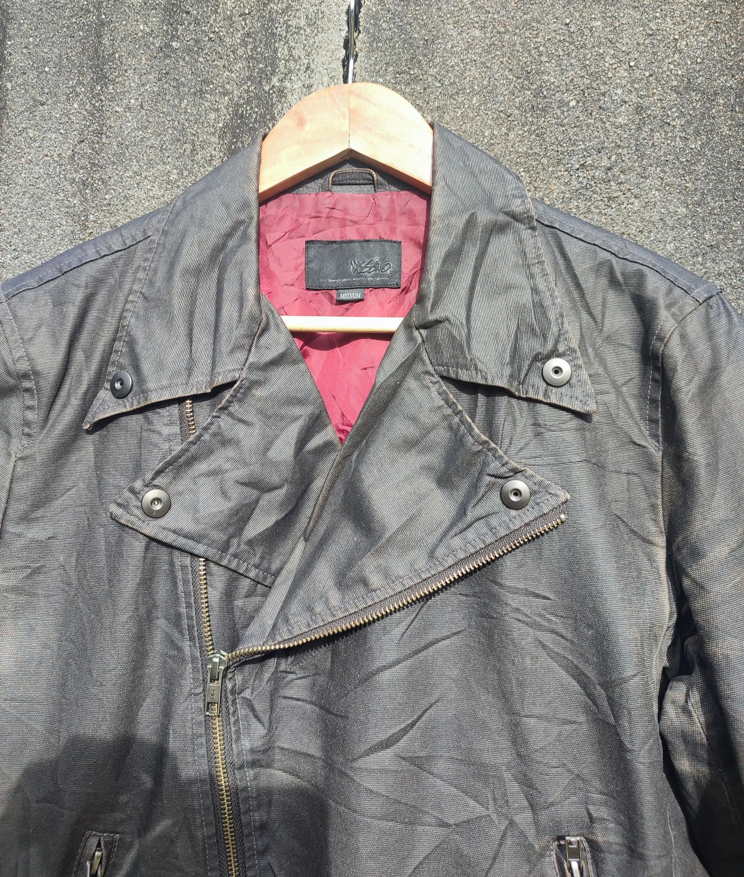 Designer × Mossimo 🔥STEAL🔥 Rare Design Synthetic Leather Jacket By Mossimo Size US S / EU 44-46 / 1 - 6 Thumbnail