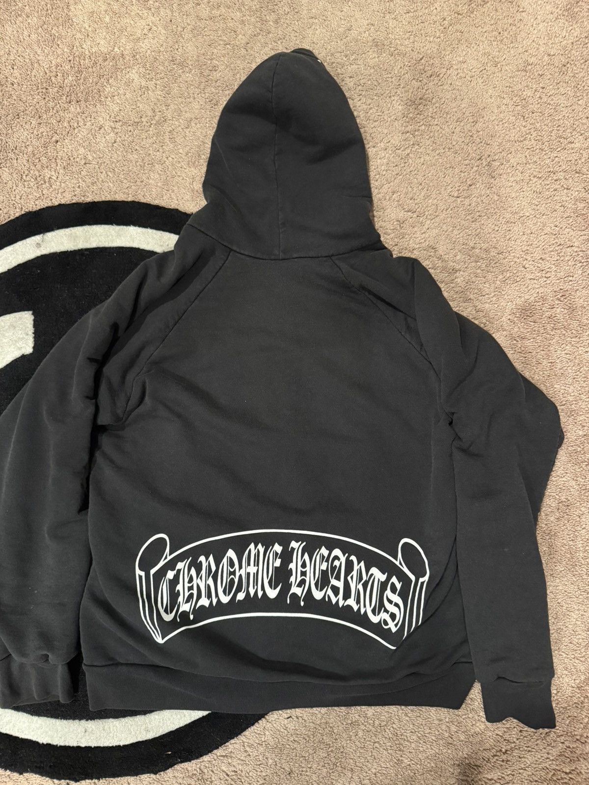 Chrome Hearts CHROME HEARTS 90’S OG SCROLL & DAGGER ZIP UP HOOD VERY RARE Size US M / EU 48-50 / 2 - 3 Thumbnail