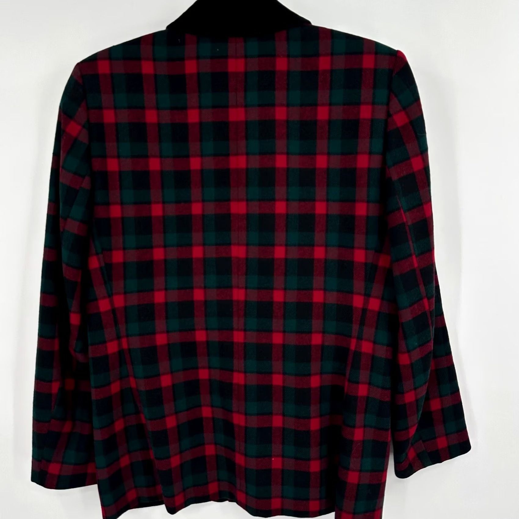 Pendleton Pendleton Blazer Jacket Women's 10 Multi Plaid Wool Notch Lapel Button Front Size L / US 10 / IT 46 - 2 Thumbnail
