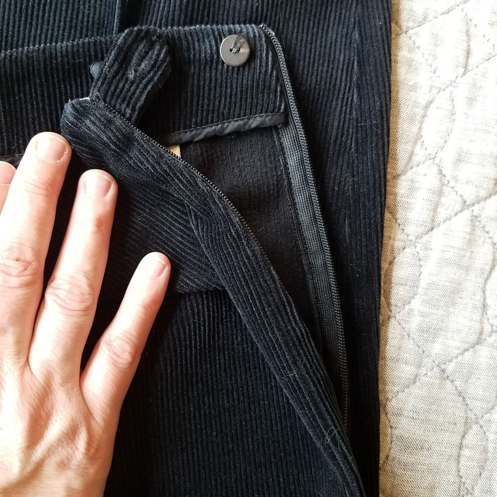Piazza Sempione Piazza Sempione sz.14 black corduroy ankle pants Size 36" / US 14 / IT 50 - 8 Thumbnail