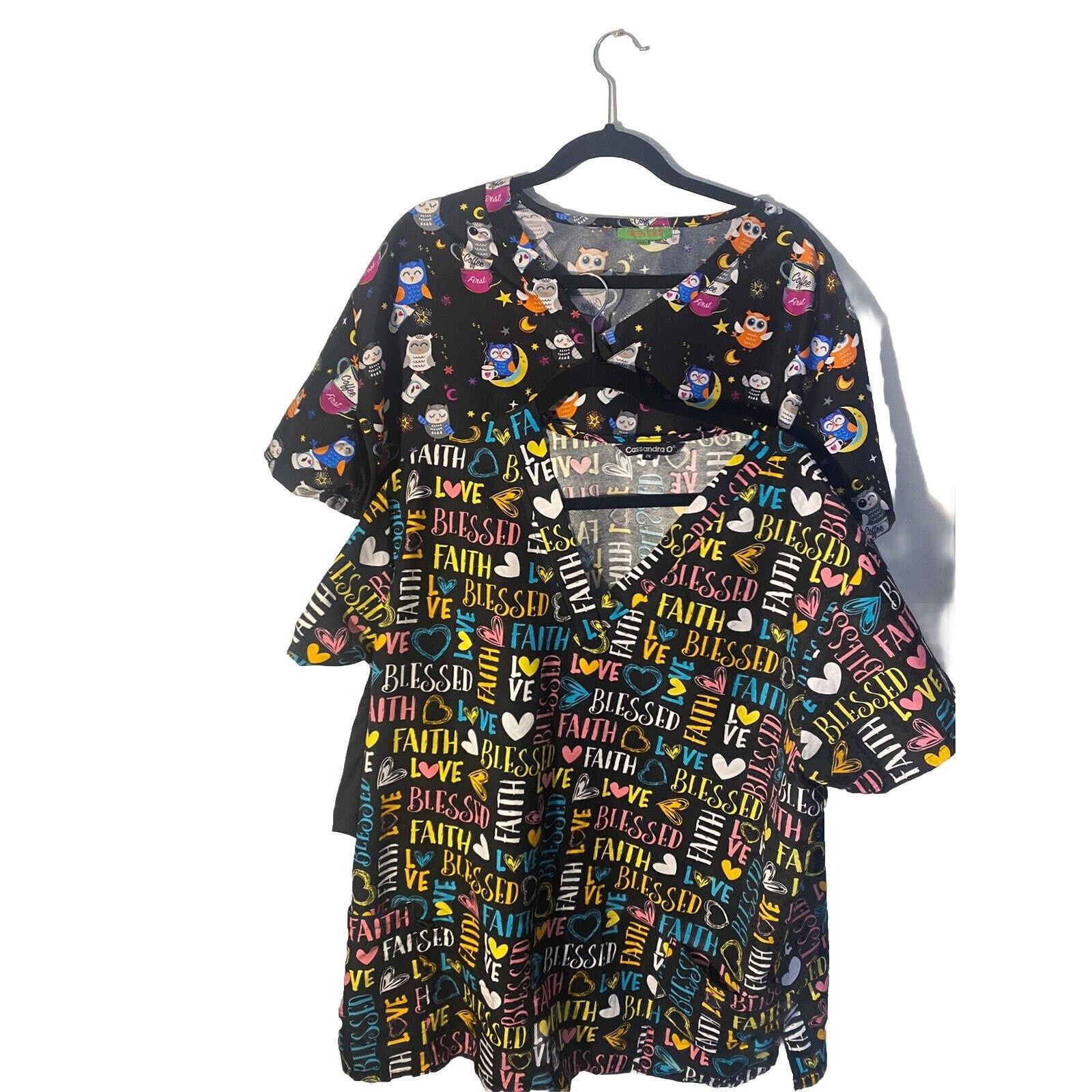 & Other Stories 1 PAIR OF WOMEN'S SILKY UNIFORMS SCRUB TOP STRETCH SIZE 2XL Size XXL / US 16-18 / IT 52-54 - 1 Thumbnail