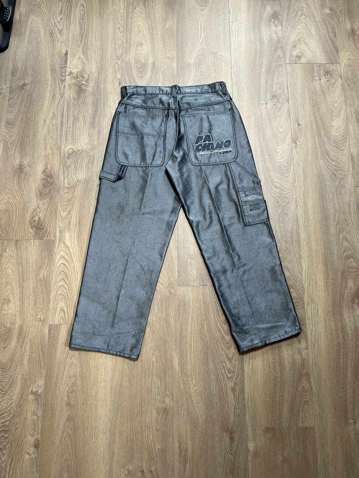 Vintage Pachino Jeans silver baggy denim | Grailed