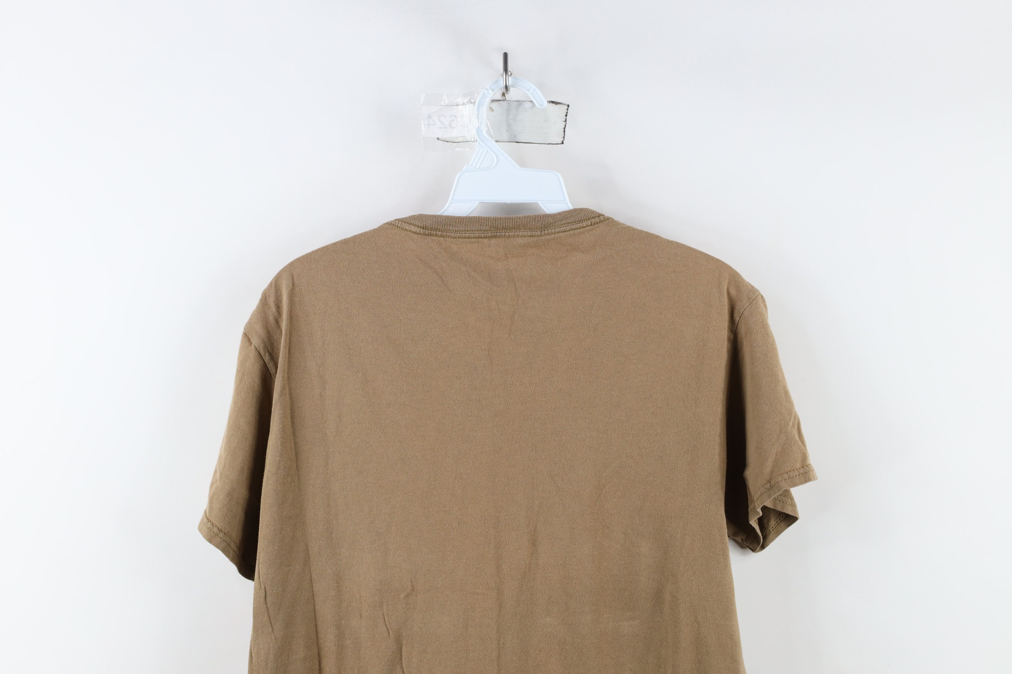 Vintage Vintage Y2K Streetwear Blank Pocket T-Shirt Brown Cotton Size US M / EU 48-50 / 2 - 10 Thumbnail