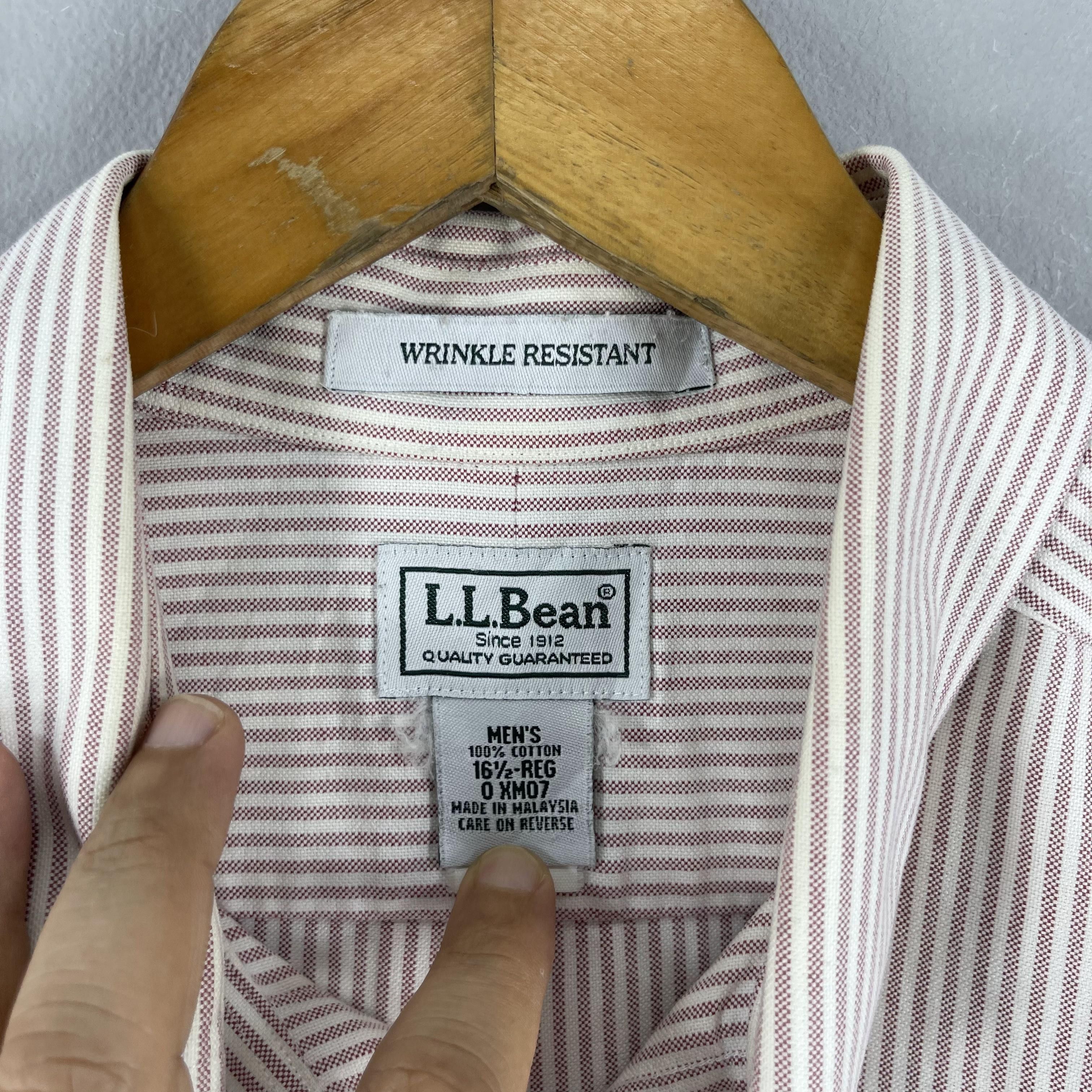L.L. Bean Vintage 1990s LL BEAN Stripes Flannel Button Up Size US XL / EU 56 / 4 - 5 Thumbnail