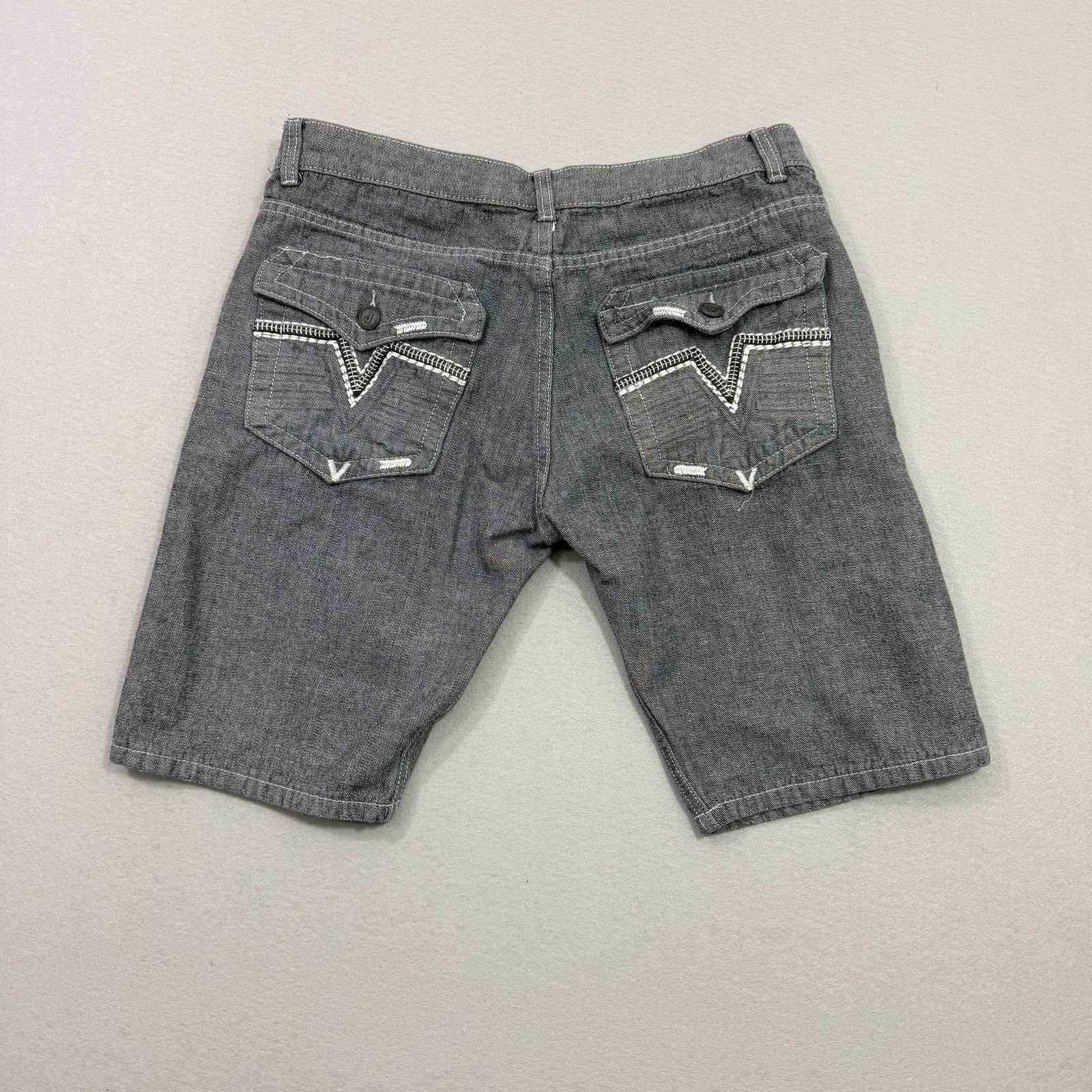 Vintage Jeanetix Jean Shorts Mens 38 Gray 11" Inseam Jorts Hip Hop Size US 38 / EU 54 - 1 Thumbnail