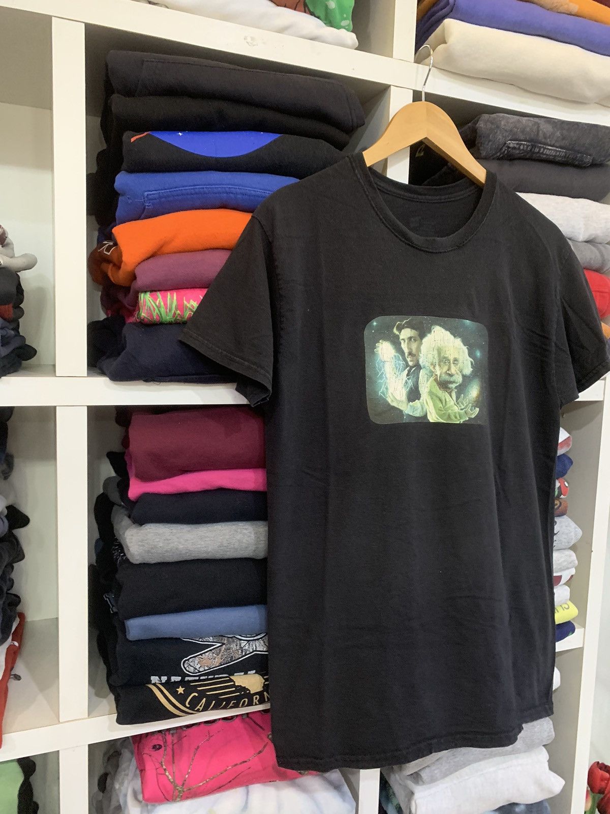 Vintage Vintage Albert Einstein & Nikola Tesla T-Shirt Size US M / EU 48-50 / 2 - 5 Thumbnail