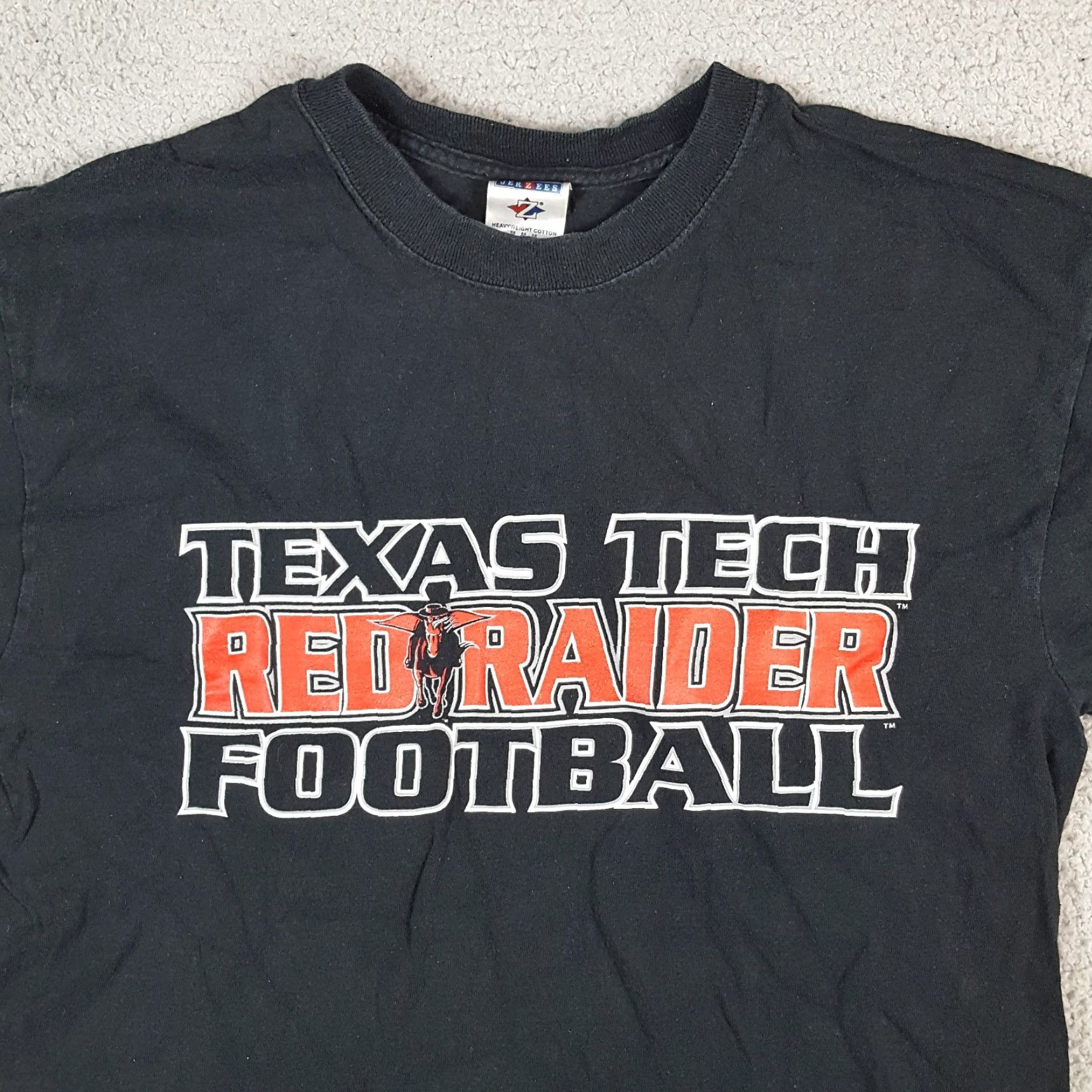 Jerzees VINTAGE Texas Tech Red Raider Football Men's Size S College University T Shirt Size US S / EU 44-46 / 1 - 2 Thumbnail