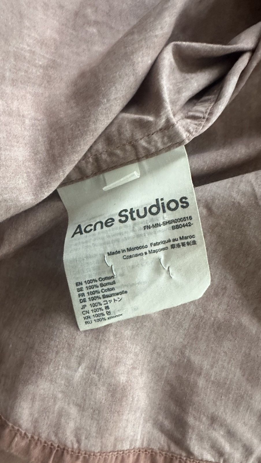 Acne Studios Acne Studios Oversized Tie-Dye Shirt Size US M / EU 48-50 / 2 - 7 Thumbnail