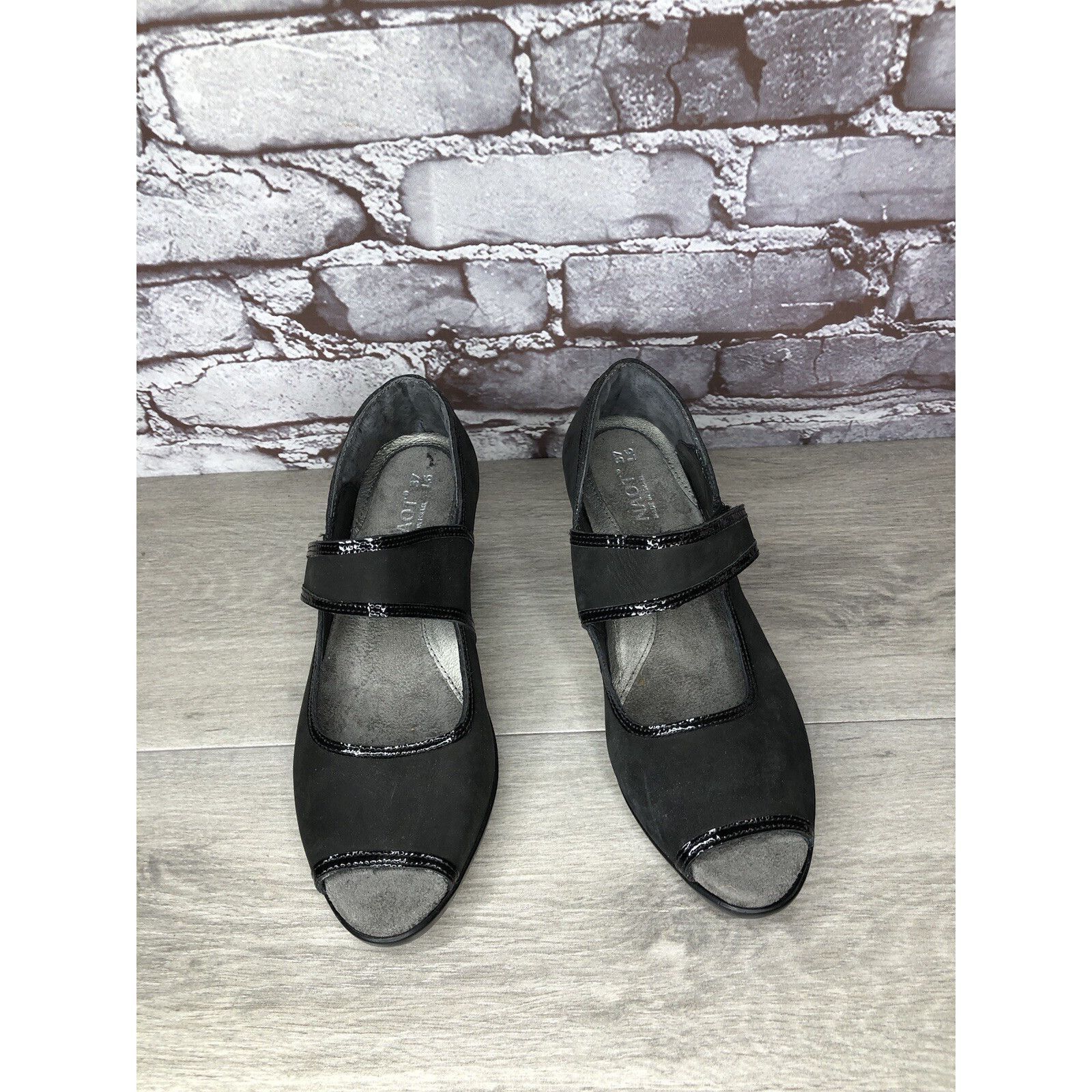 Other Naot Black Nubuck Leather MaryJane Heel Shoes Women Sz 37EU Size US 6.5 / IT 36.5 - 15 Thumbnail