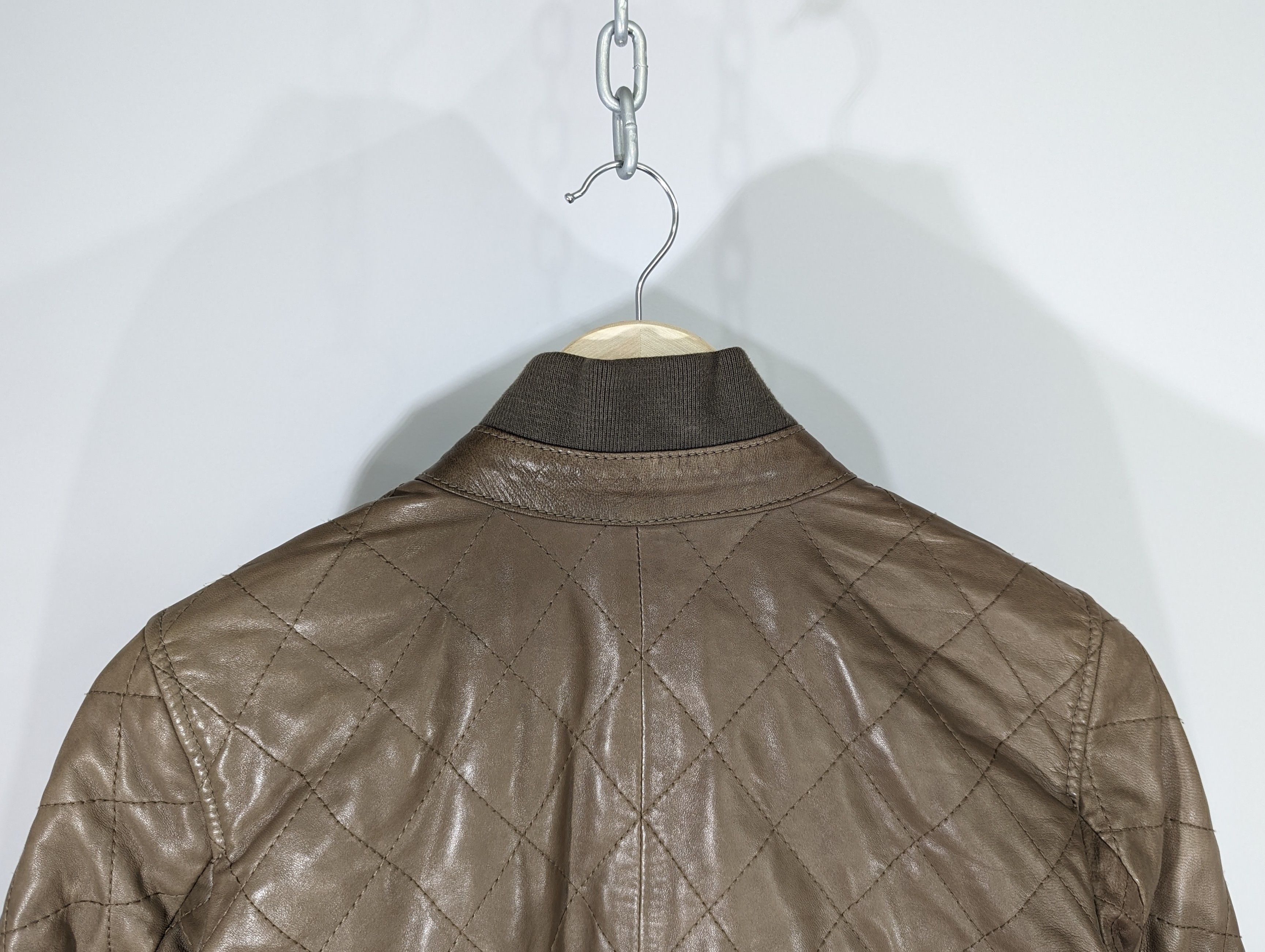Diesel Diesel Reversible Leather and Polyester Jacket Beige Size S Size S / US 4 / IT 40 - 8 Thumbnail