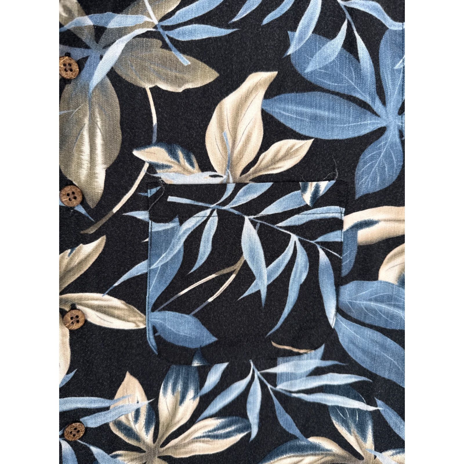 Vintage Havana Jack's Cafe Shirt Men Medium Black Blue Floral Hawaiian Button-Up Rayon Hawaiian Aloha Size US M / EU 48-50 / 2 - 6 Thumbnail