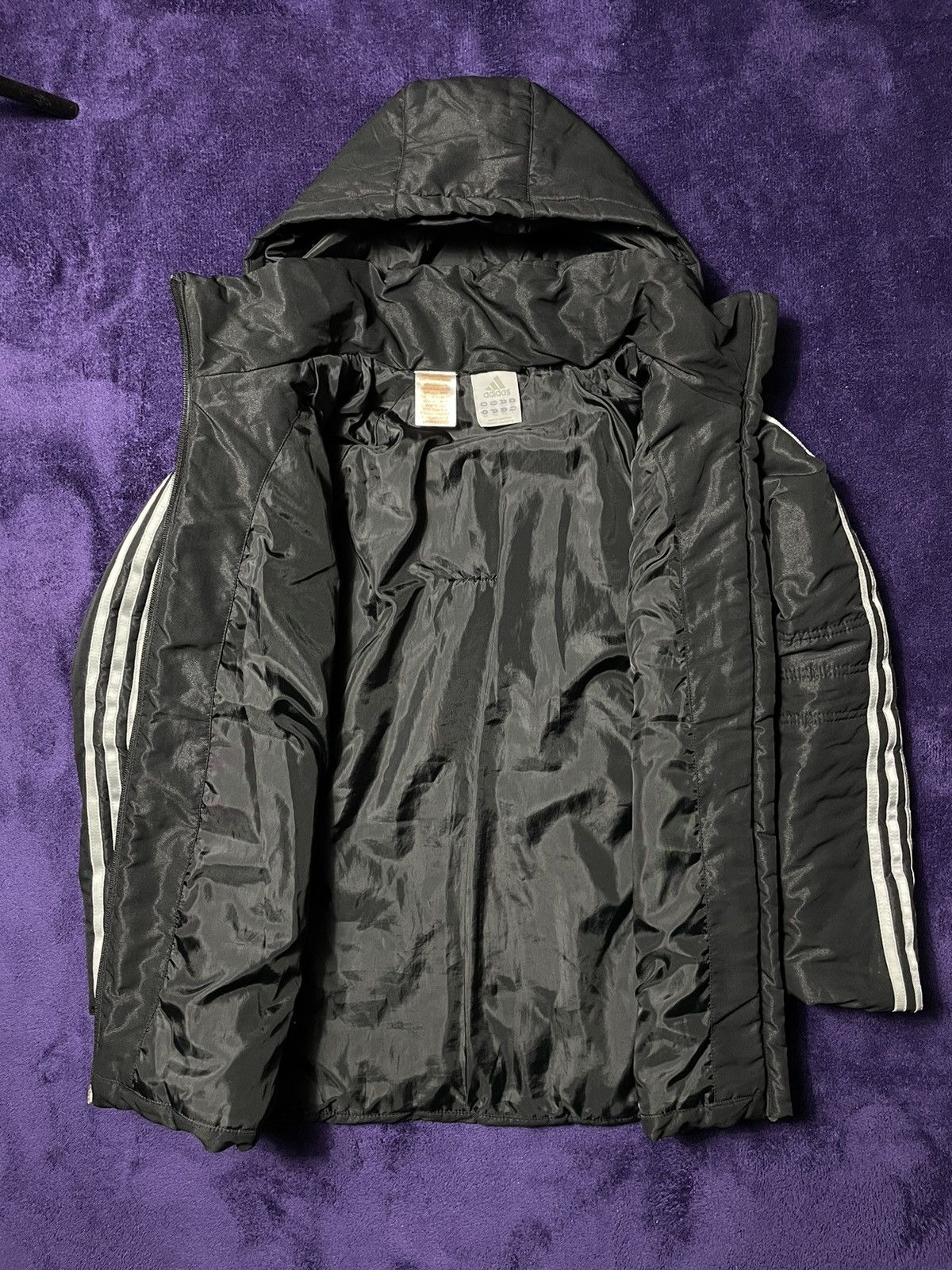 Adidas × Vintage 2000s style Adidas vintage black jacket with stripes Size L / US 10 / IT 46 - 8 Thumbnail