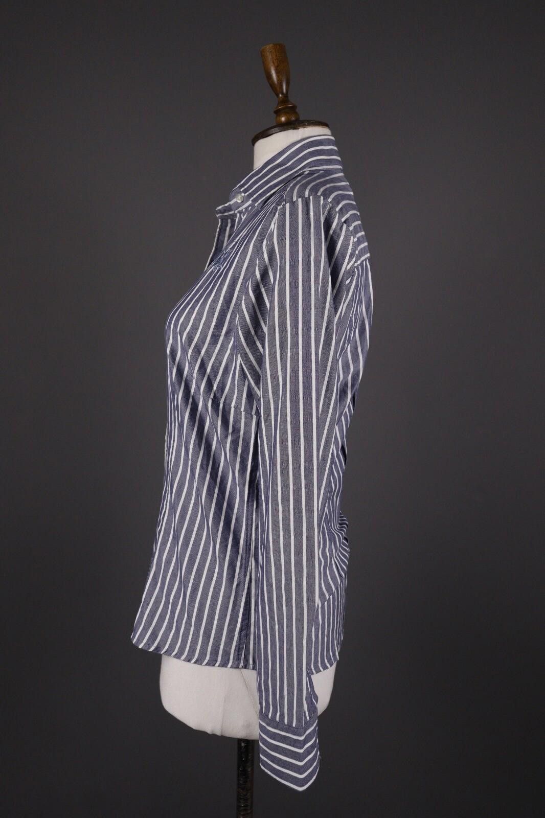 La Martina La Martina Blue Stripe Button Blouse Shirt Size M Size M / US 6-8 / IT 42-44 - 6 Thumbnail