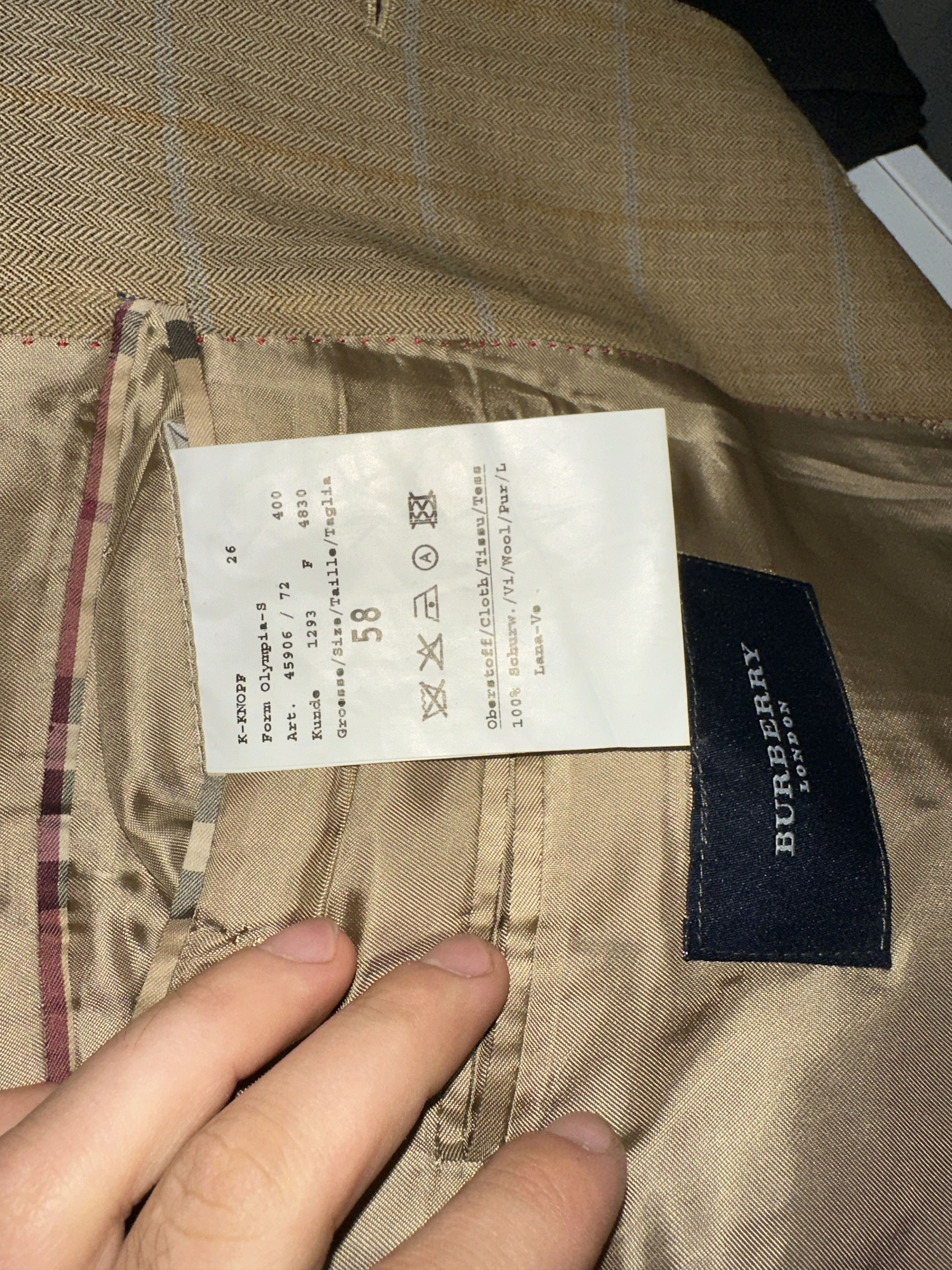 Burberry Burberry London Tux Blazer Suit Formal Jacket Size 58 2XL Size 48R - 14 Thumbnail
