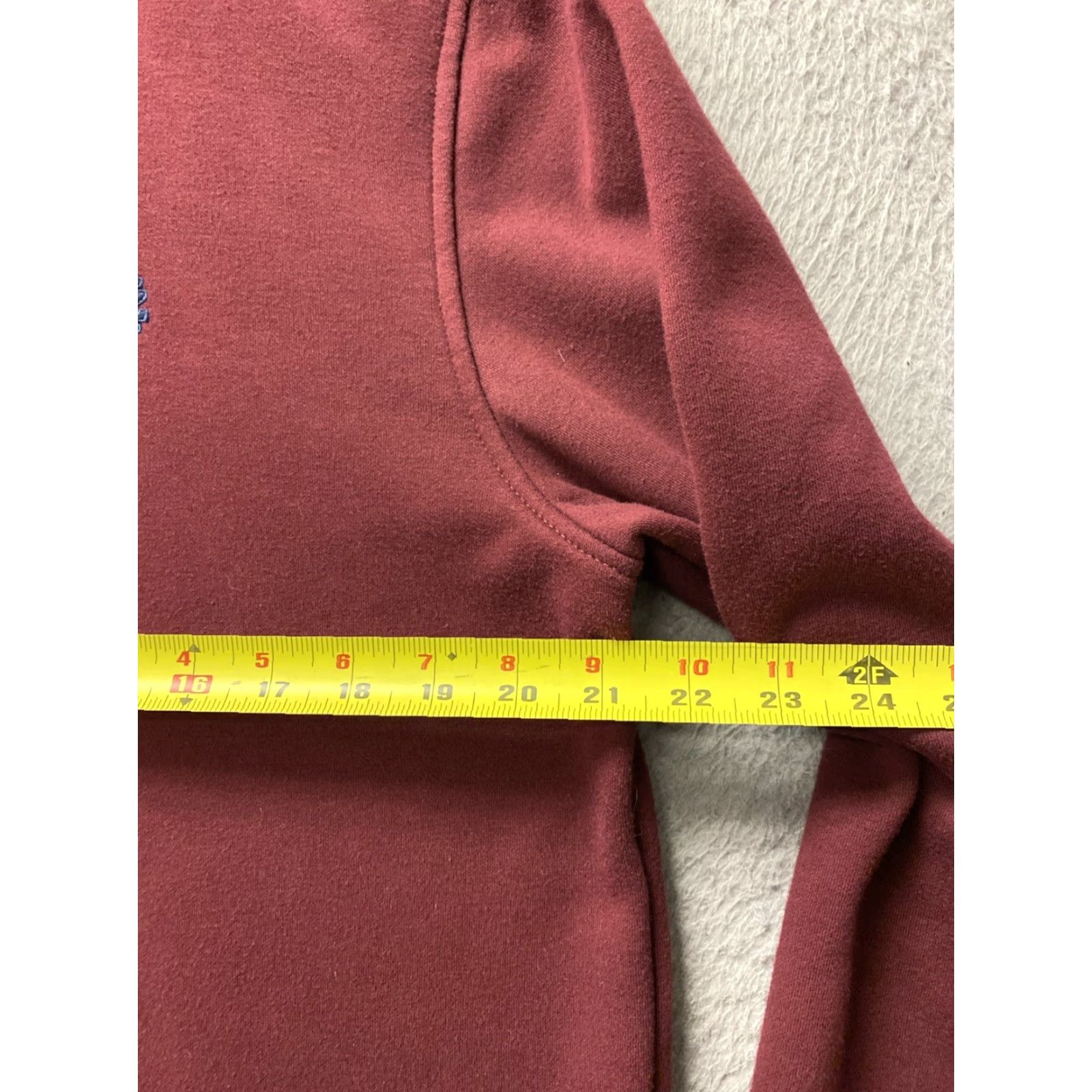 Izod IZOD Sweater Men's 1/4 Zip Pullover Mock Neck Long Sleeve Maroon M Regular Fit Fleece Knit Lightweight - Business Casual Mens Size US M / EU 48-50 / 2 - 6 Thumbnail
