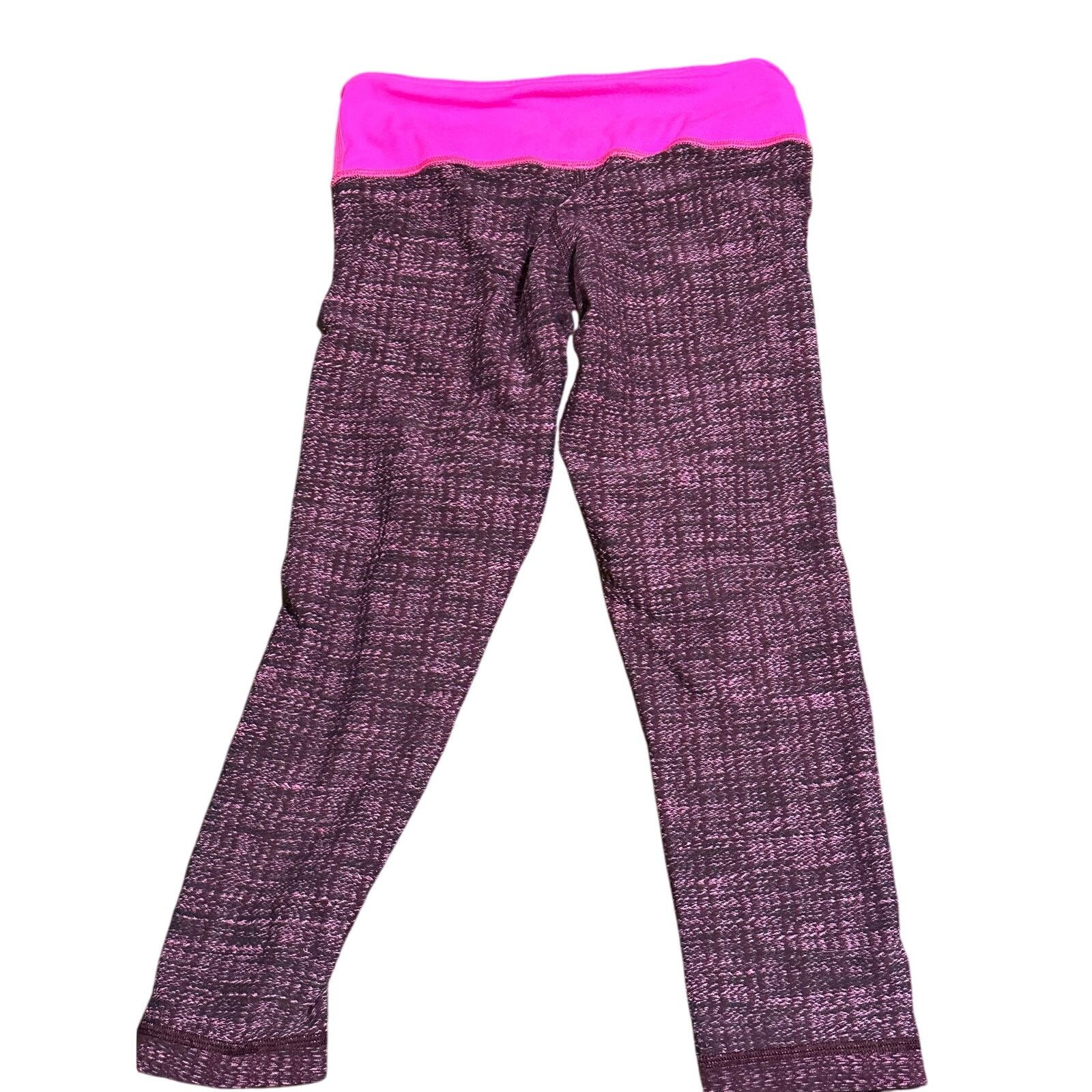 Lululemon Lululemon Wunder Under Crop Ziggy Wee August Glo Raspberry Size 26" / US 2 / IT 38 - 2 Thumbnail