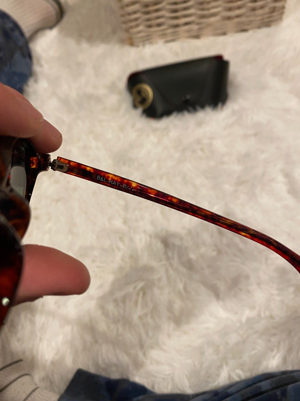 RayBan Vintage B&L Ray Ban W2835 Cherry Tortoise G15 Glass Side St Size ONE SIZE - 5 Thumbnail