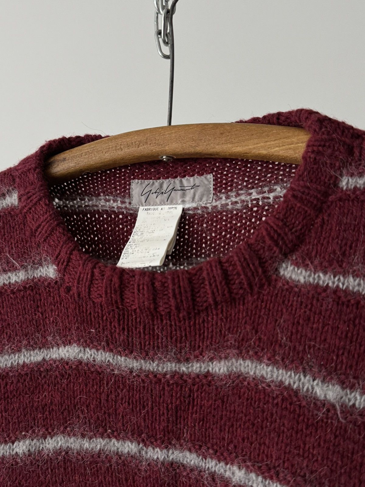 Japanese Brand × Y's × Yohji Yamamoto Vintage 90s Yohji Yamamoto Mohair Sweater Size US M / EU 48-50 / 2 - 4 Thumbnail