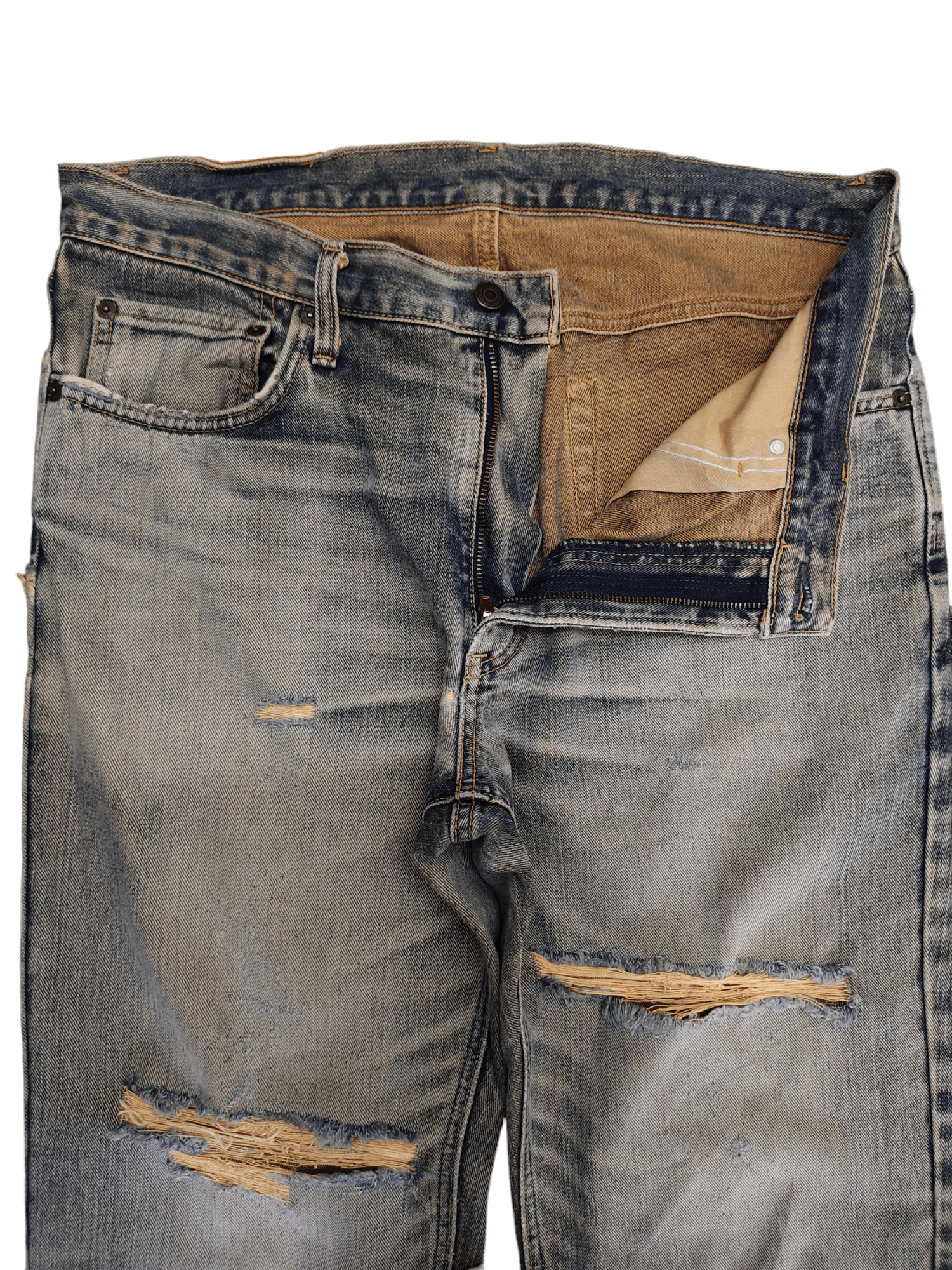 Kapital Vintage Japanese Edwin Distress Denim Jeans Kapital Style Size US 35 - 11 Thumbnail