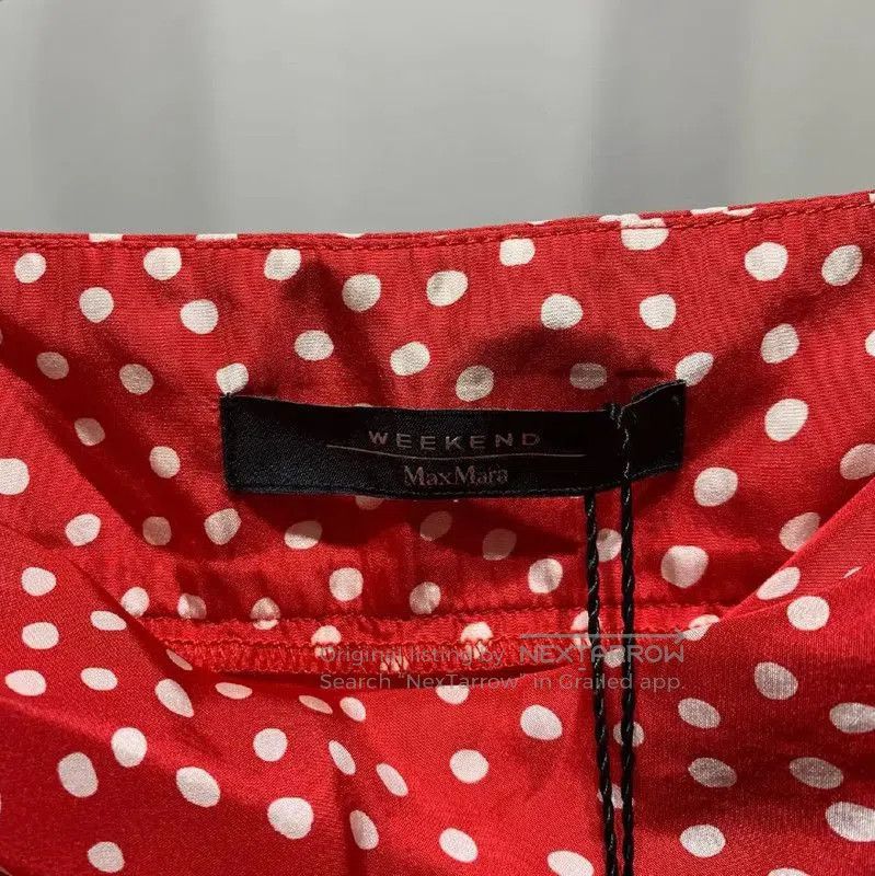 Max Mara MaxMara Red Cotton Short Sleeve T-shirt . Size S / US 4 / IT 40 - 2 Thumbnail