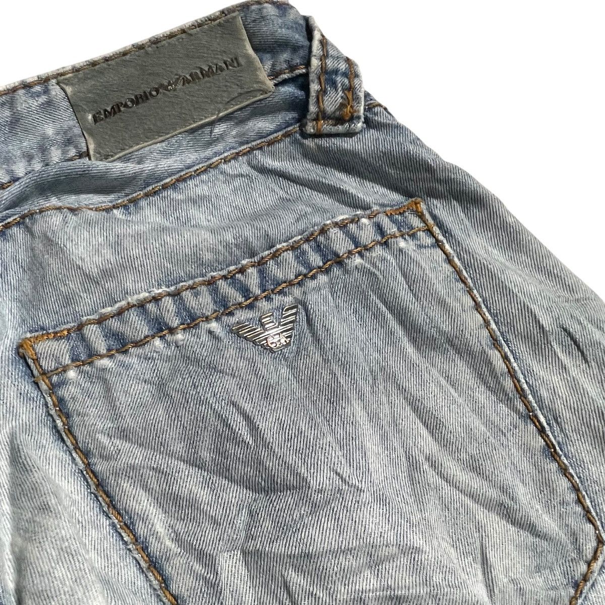 Emporio Armani Vintage Emporio Armani Distressed Jeans Size US 36 / EU 52 - 20 Thumbnail