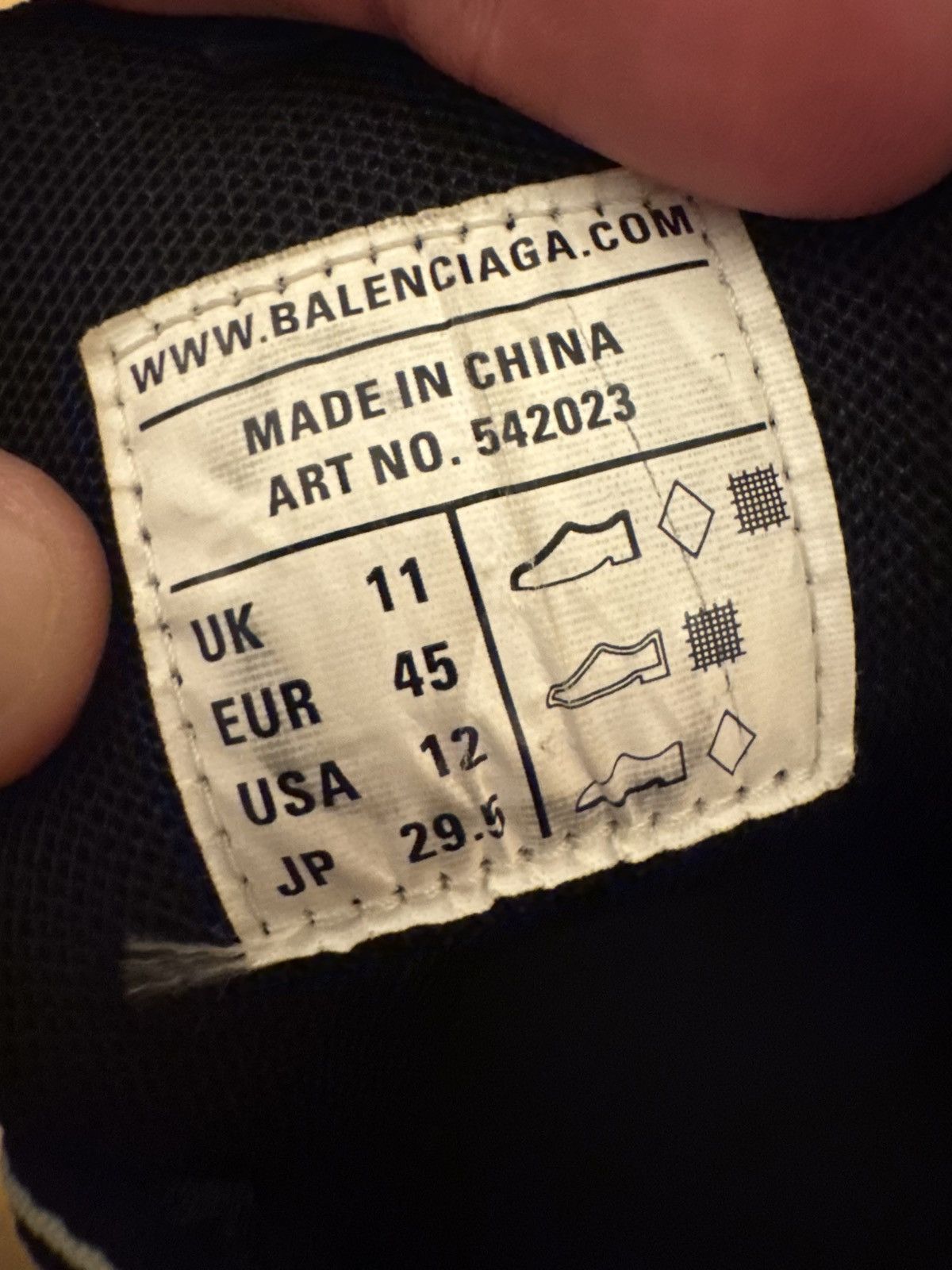 Balenciaga Balenciaga Track Triple Black Size US 12 / EU 45 - 15 Thumbnail