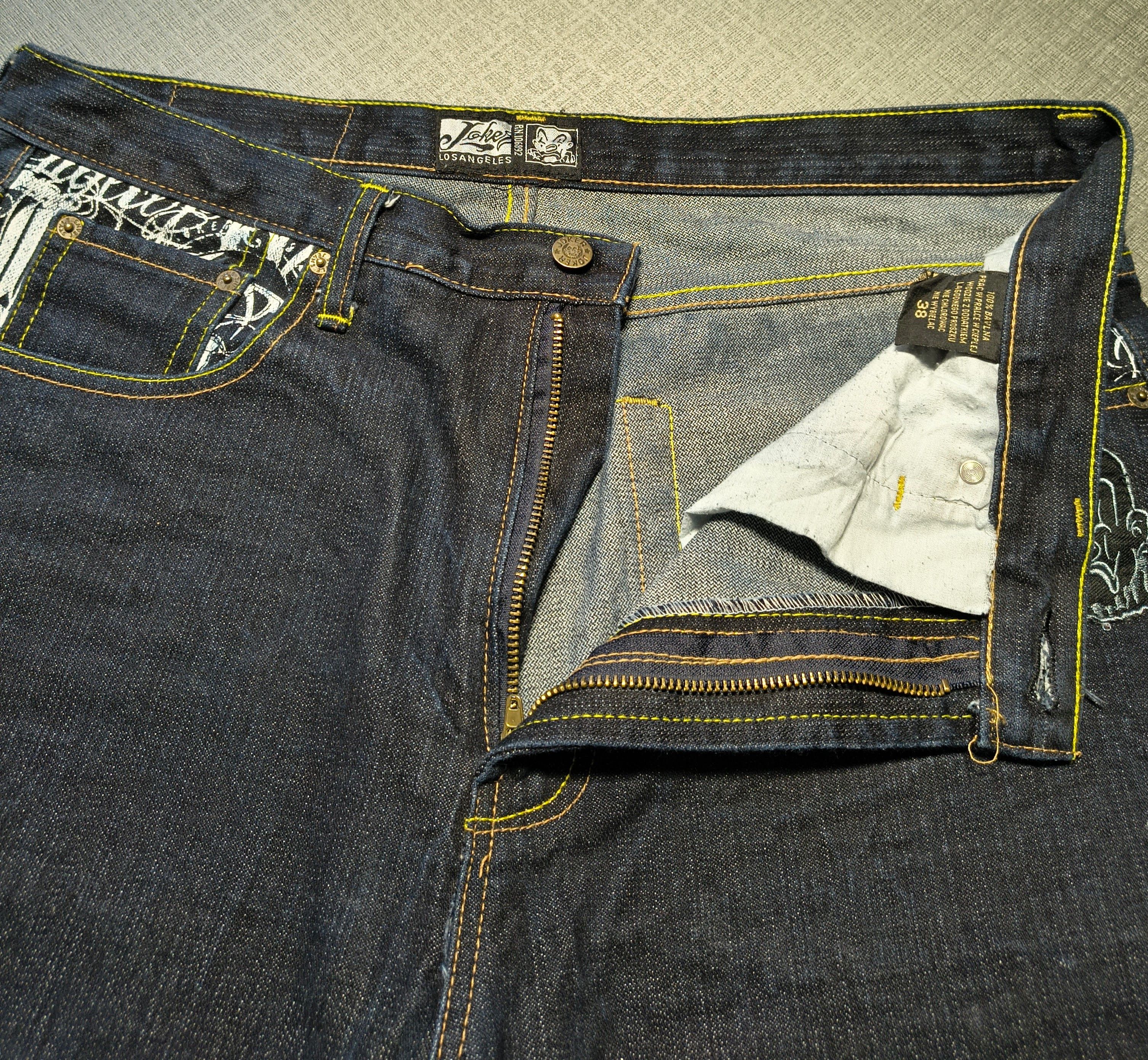 Other Vintage Joker Brand "Lost Angel" Baggy Denim Jeans Size US 38 / EU 54 - 4 Thumbnail