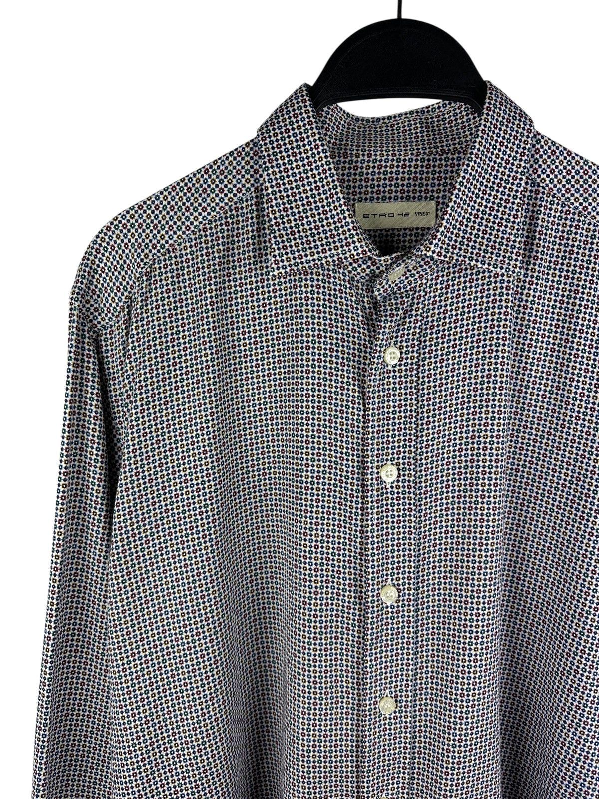 Etro Etro Men’s Printed Shirt Long Sleeve Botton Up Size US M / EU 48-50 / 2 - 2 Thumbnail