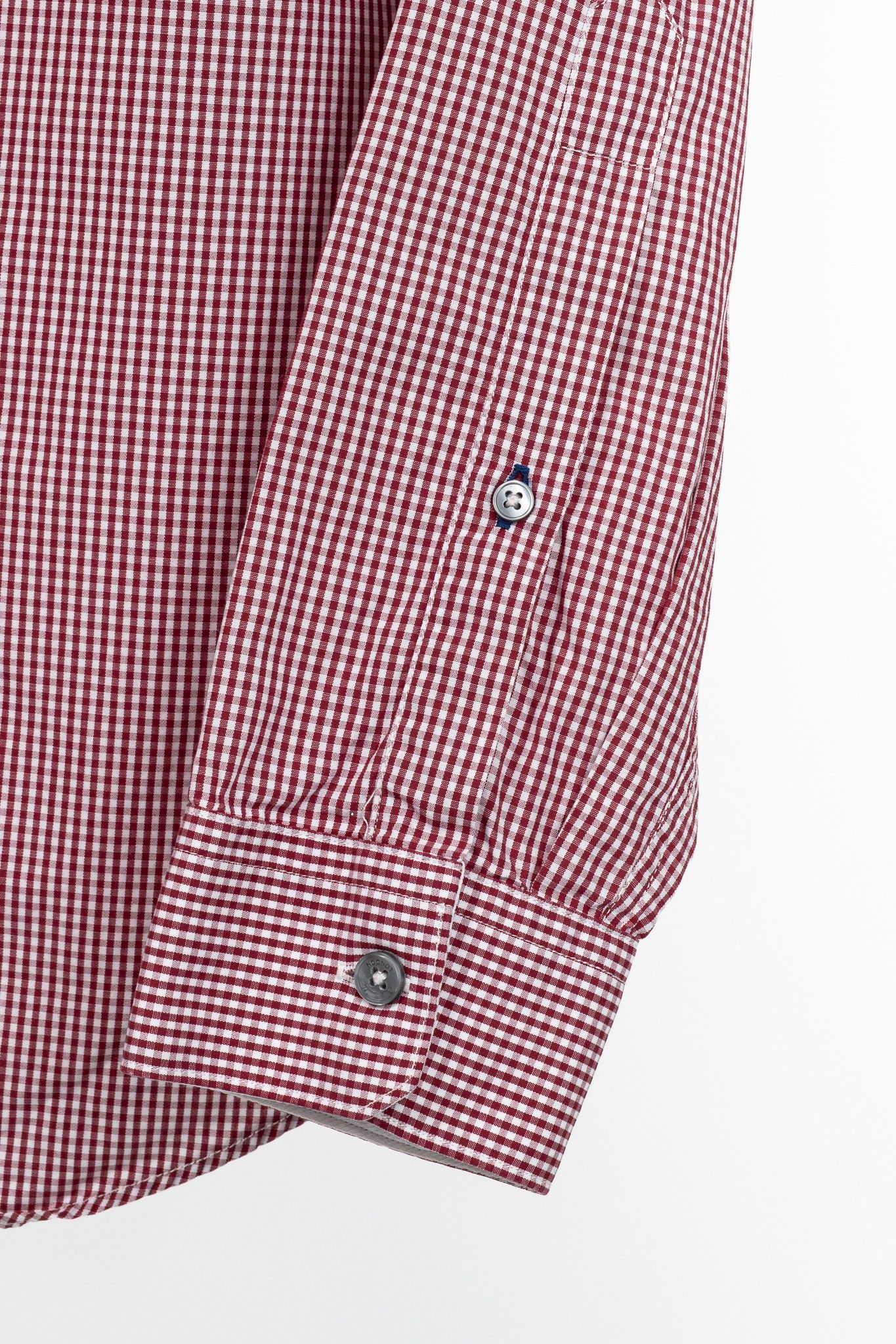 Paul Smith Paul Smith Byard Red & White Gingham Poplin Buttoned Shirt Size US L / EU 52-54 / 3 - 7 Thumbnail